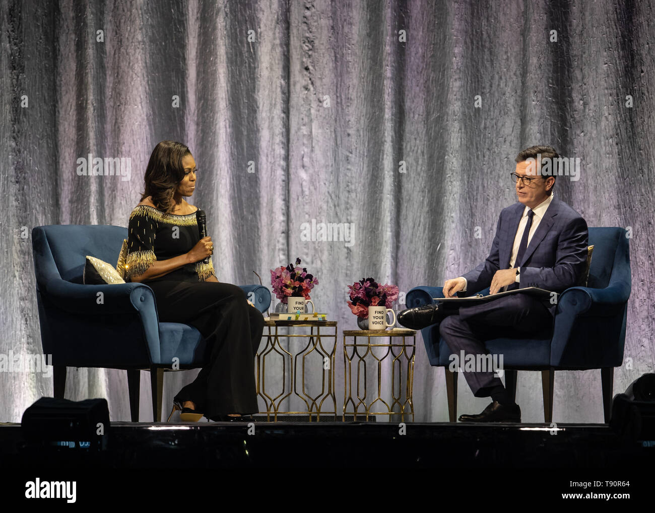Becoming: An Intimate Conversation with Michelle Obama held at The O2 ...