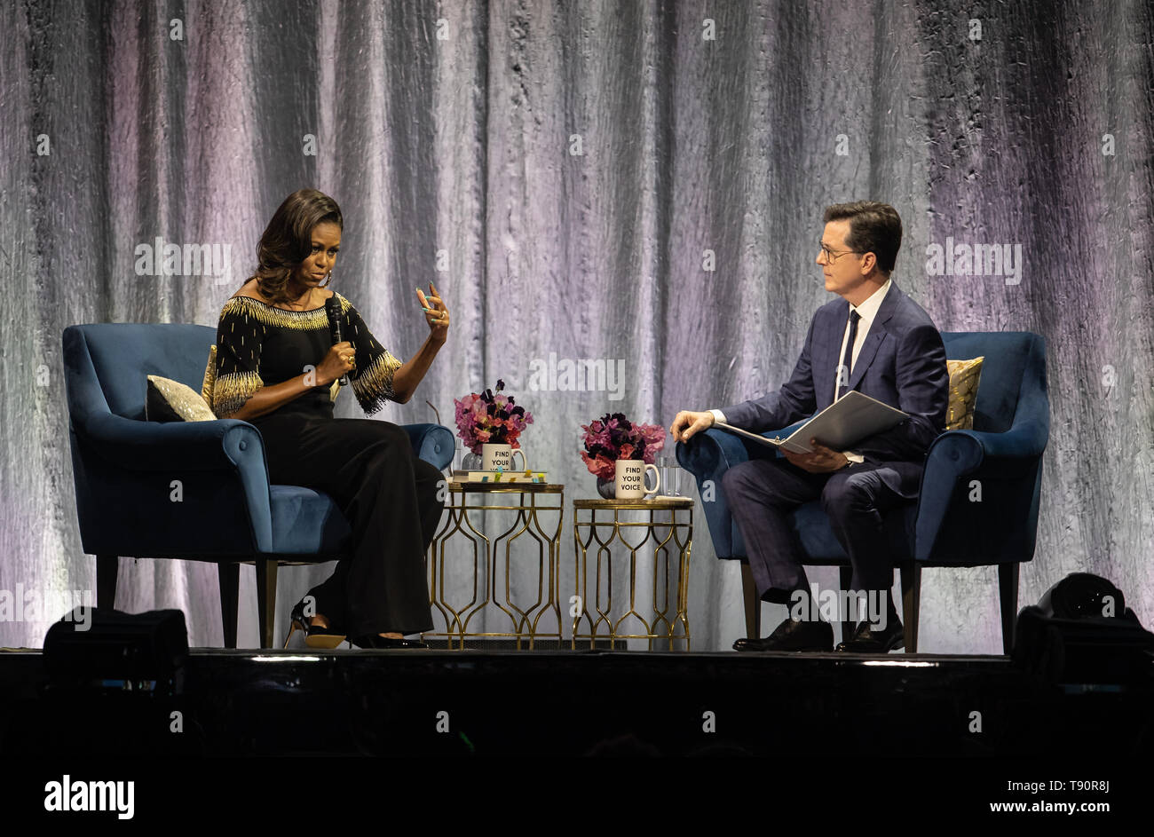 Becoming: An Intimate Conversation with Michelle Obama held at The O2 ...