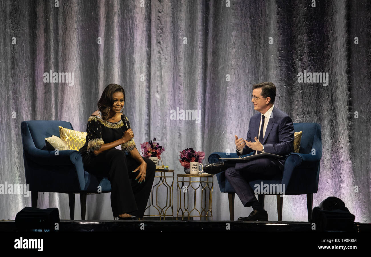 Becoming: An Intimate Conversation with Michelle Obama held at The O2 ...