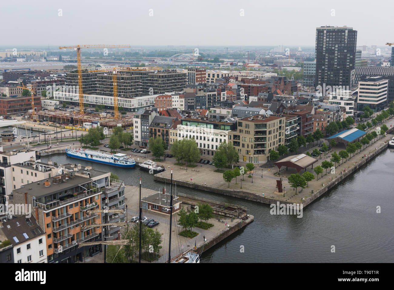 Antwerpen, Hafen - Antwerp, Harbour Stock Photo