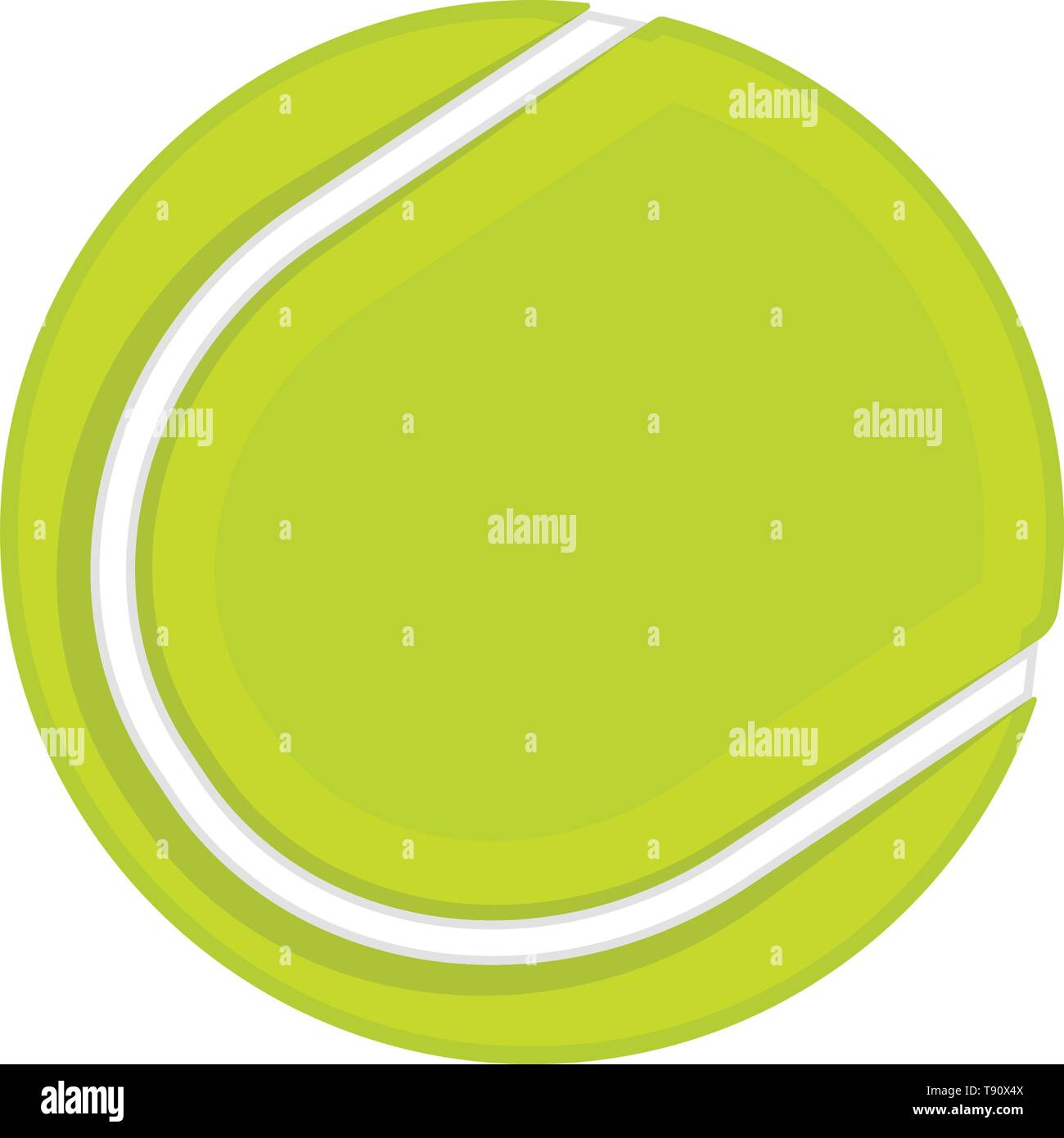 Isolated tennis ball on white background Stock Vector Image & Art - Alamy