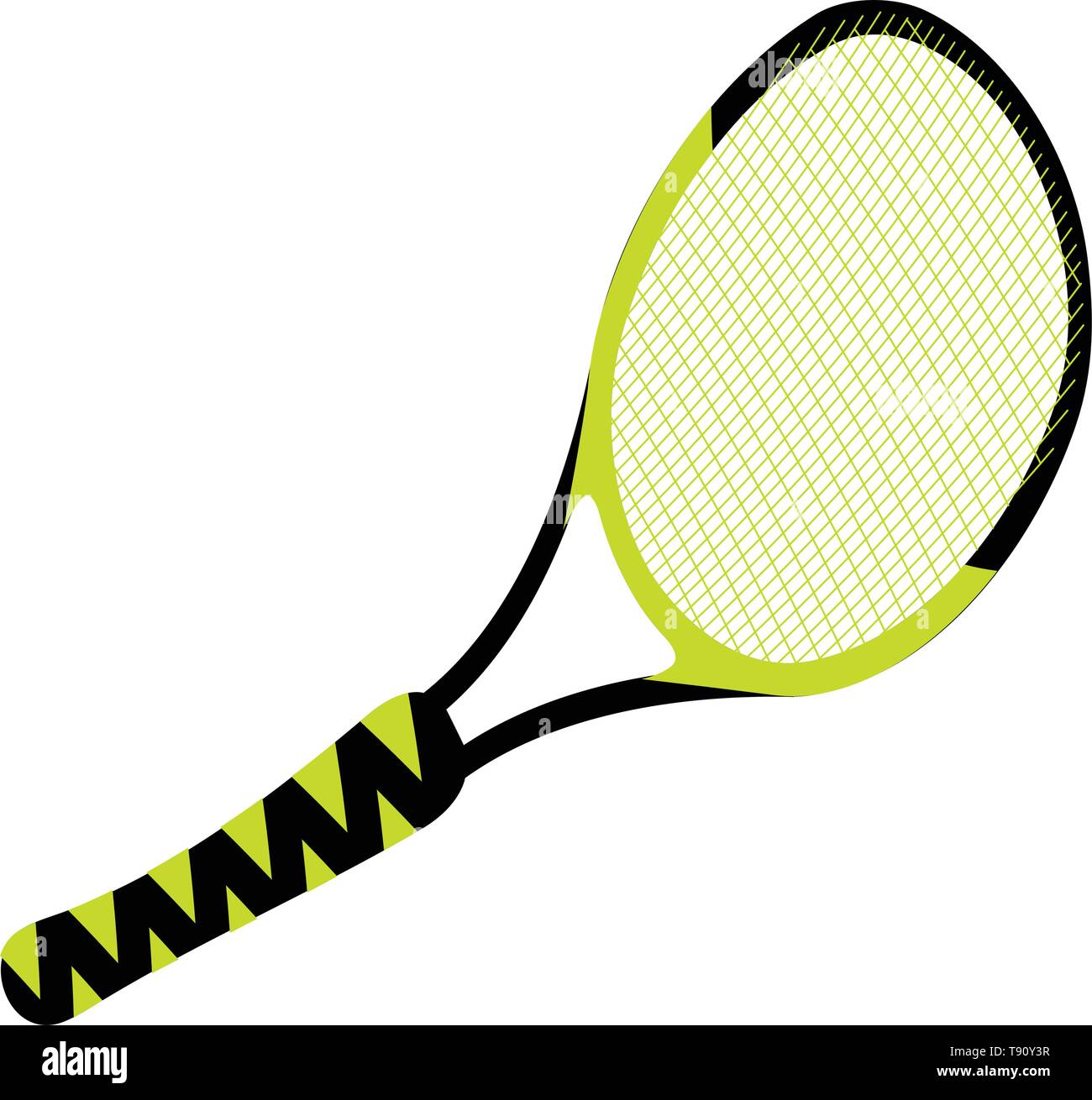 Isolated tennis racket on white background Stock Vector Image & Art - Alamy