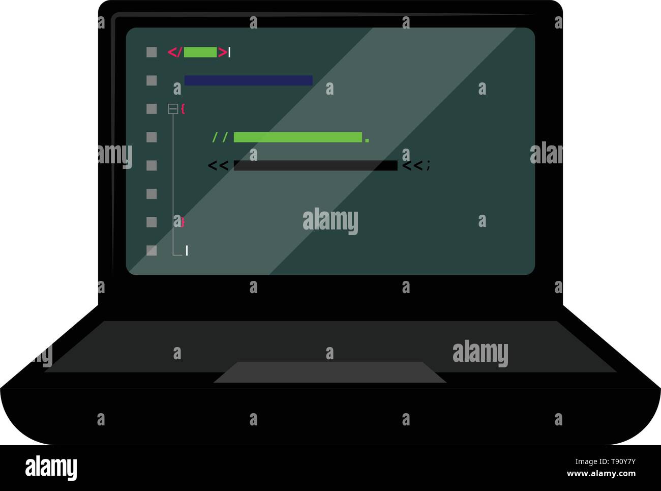 Computer programming image Stock Vector Images - Alamy