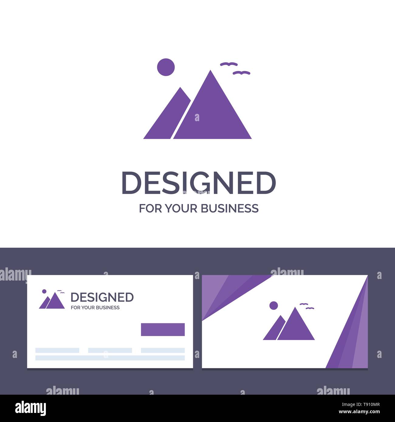 Creative Business Card And Logo Template Egypt Giza Landmark