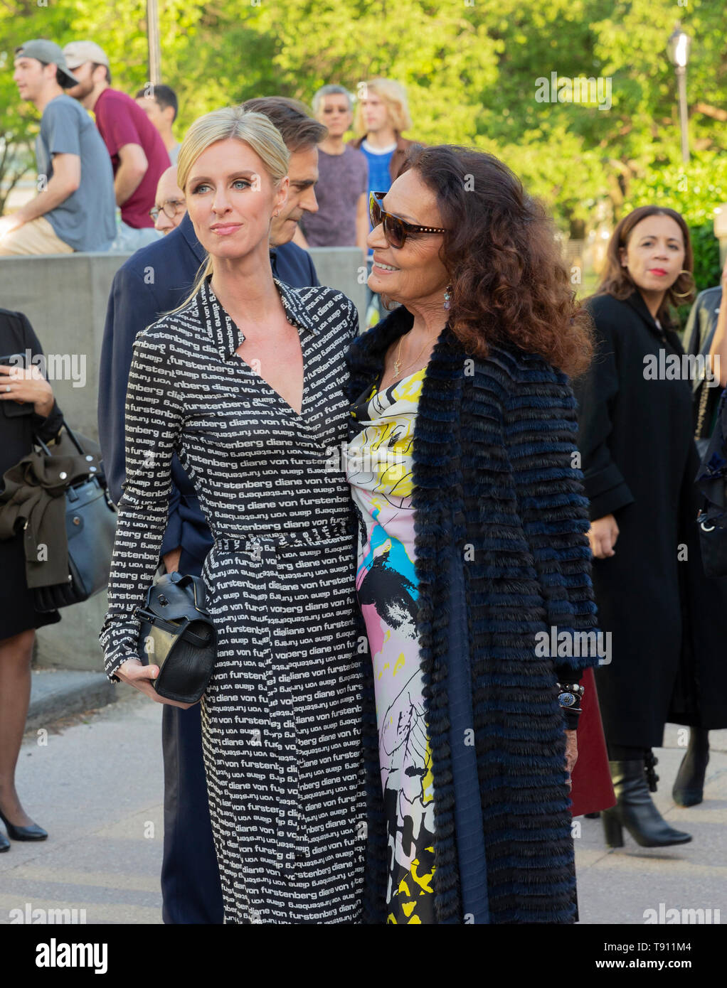 New York, NY - May 15, 2019: Nicky Hilton Rothschild wearing dress by