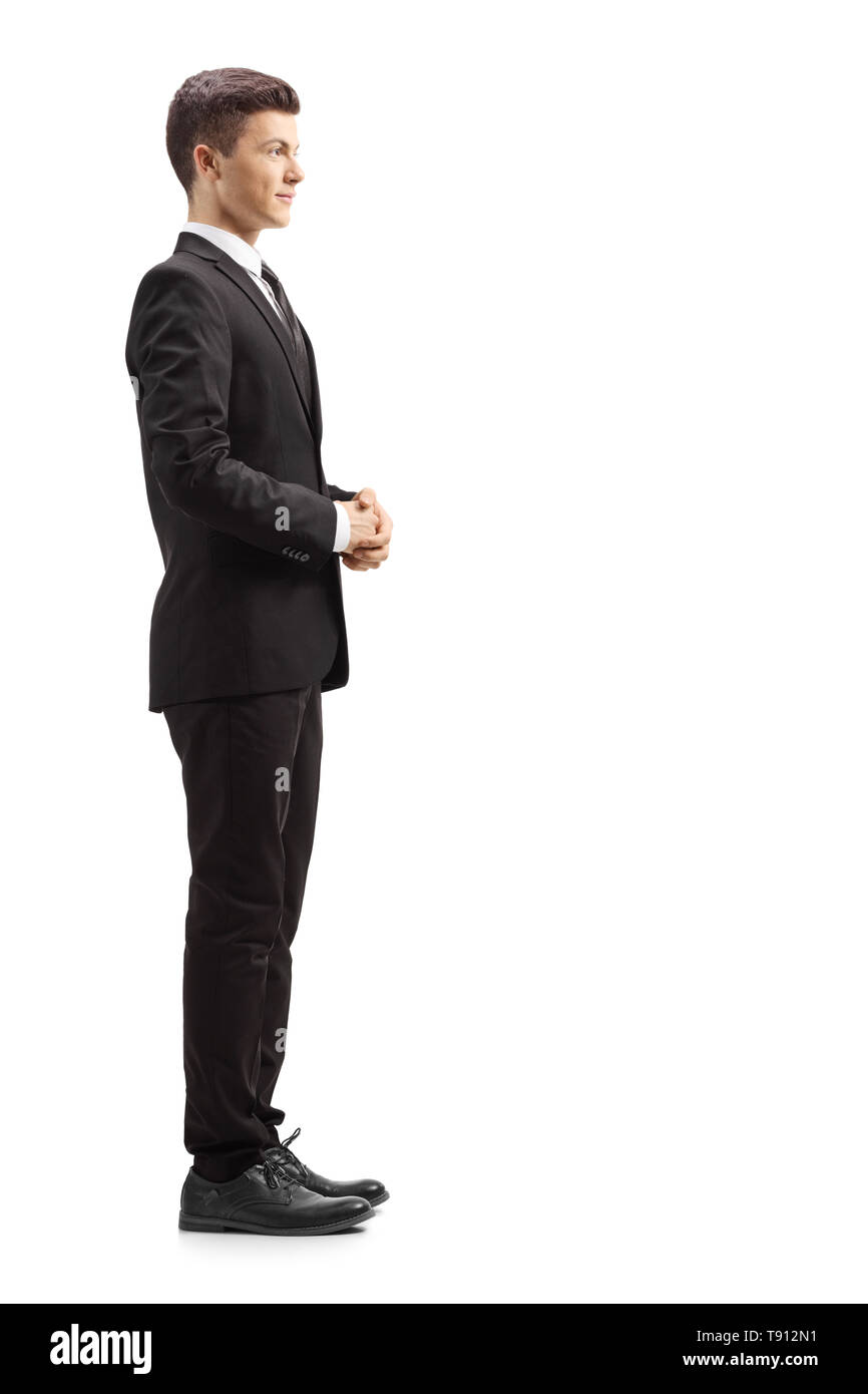 Suit profile standing studio hi-res stock photography and images - Alamy