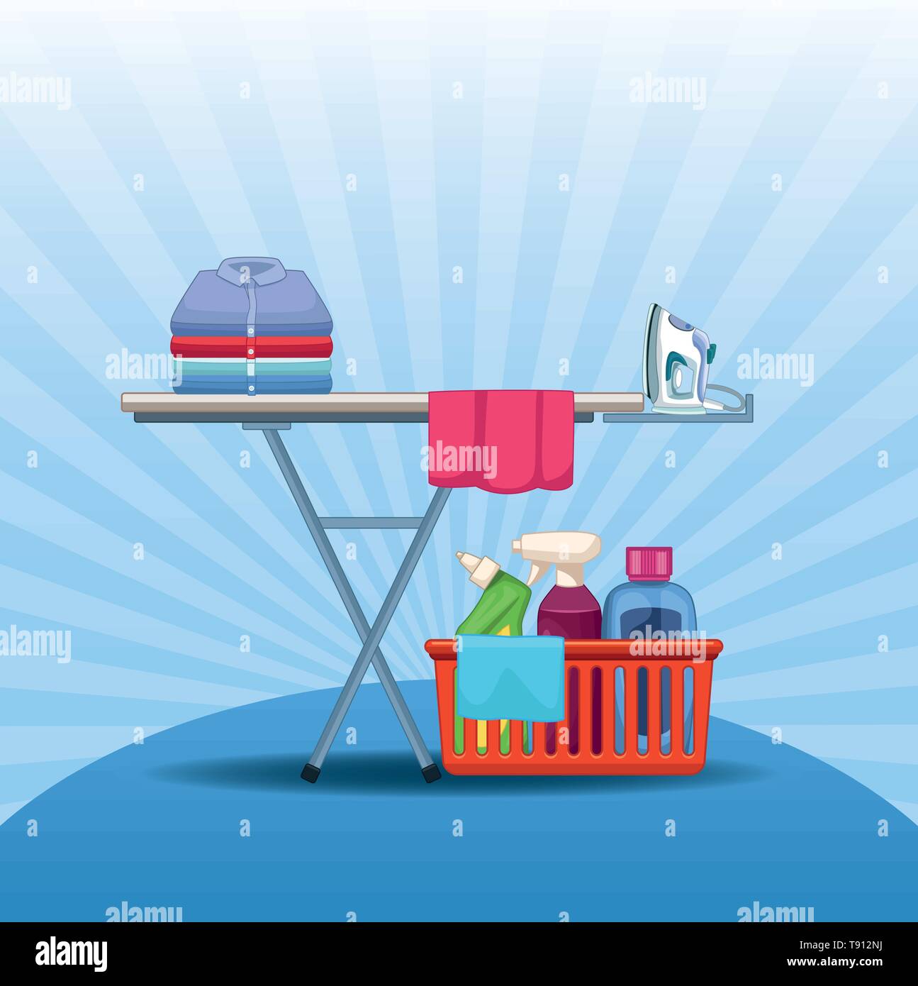 housekeeping and cleaning kit supplies Stock Vector Image & Art Alamy