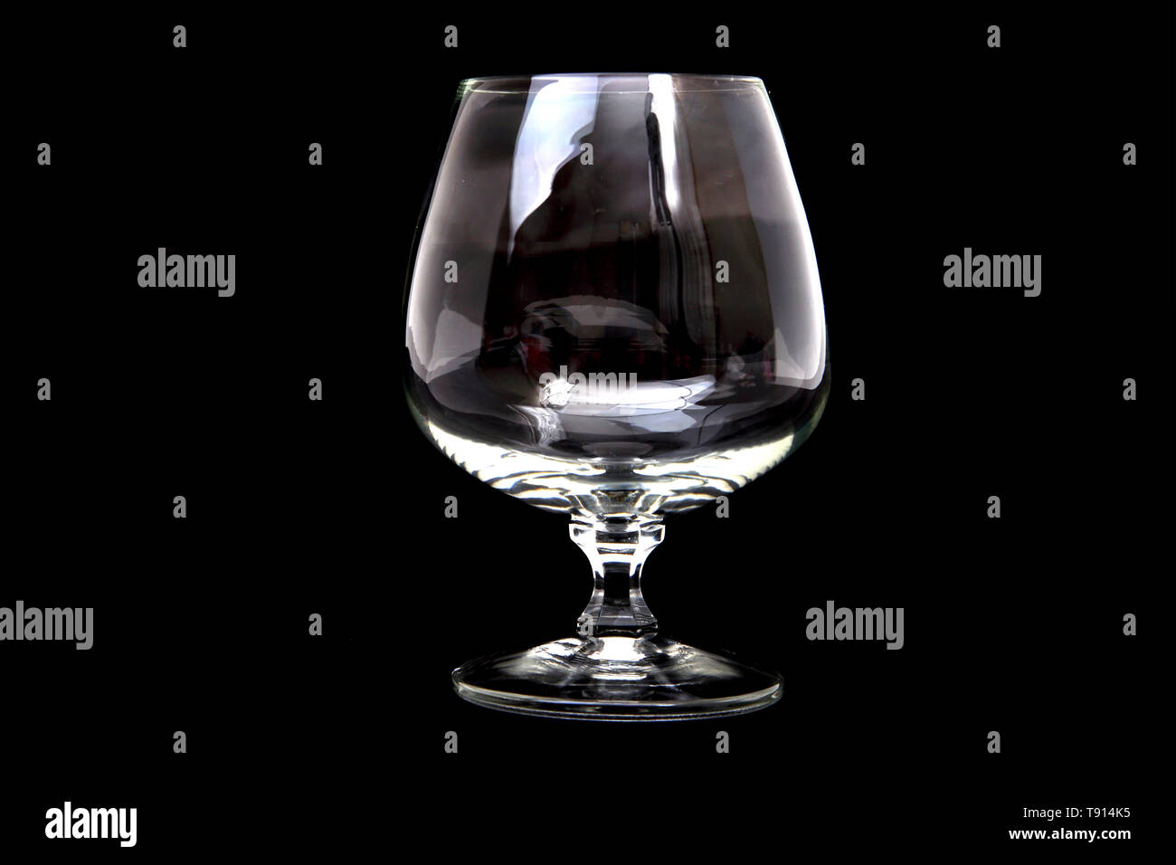 Crystal Brandy Snifter Glass Stock Photo