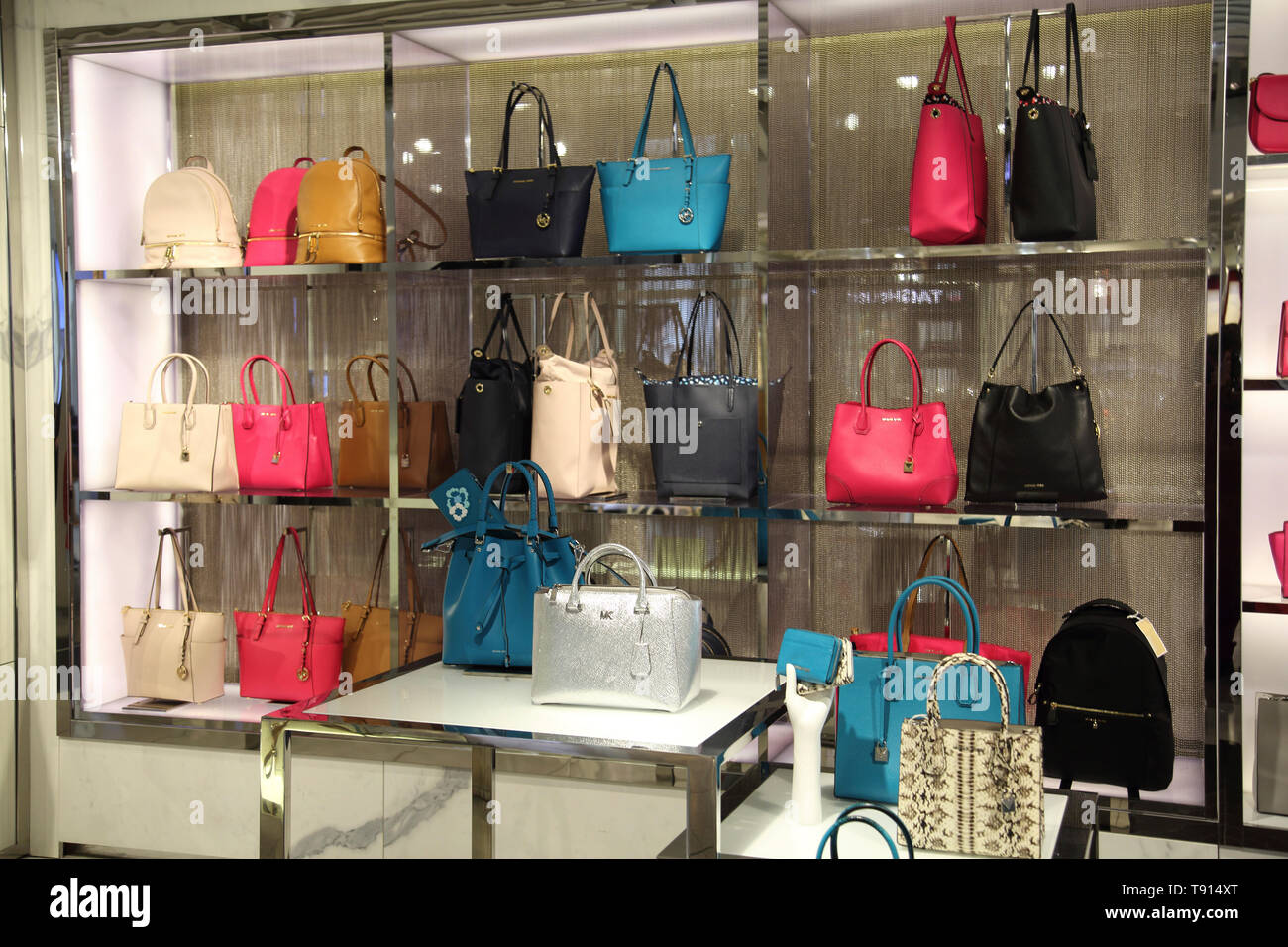 Athens Greece Athens Airport Handbags on sale in Duty Free Stock Photo ...