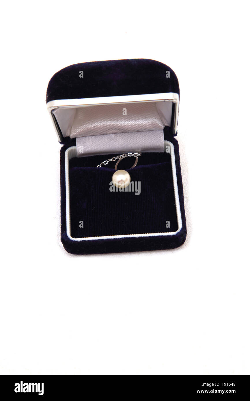 Gentleman's Pearl Serviette Pin Stock Photo