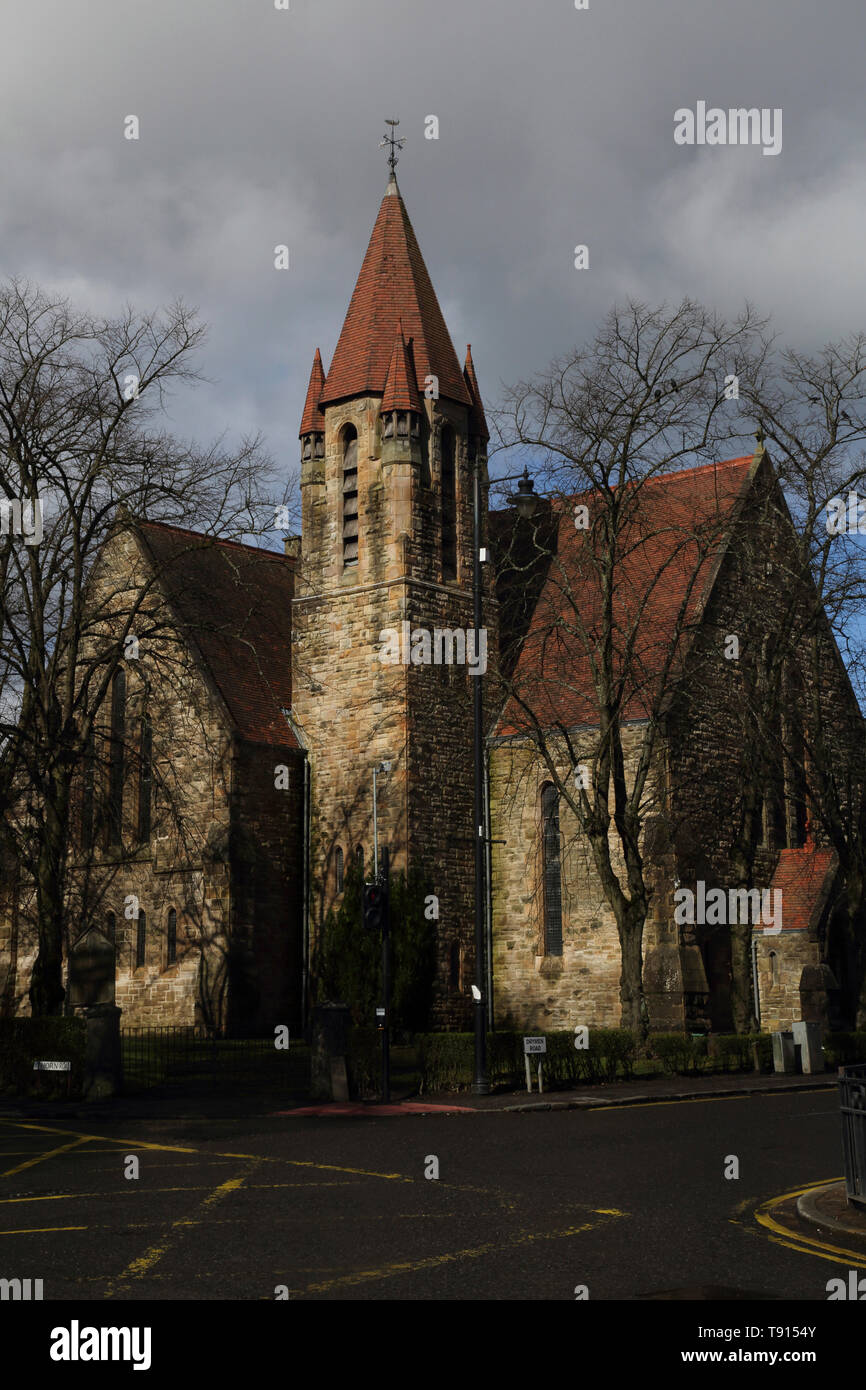 Bearsden Cross Glasgow Scotland Bearsden North Church Stock Photo