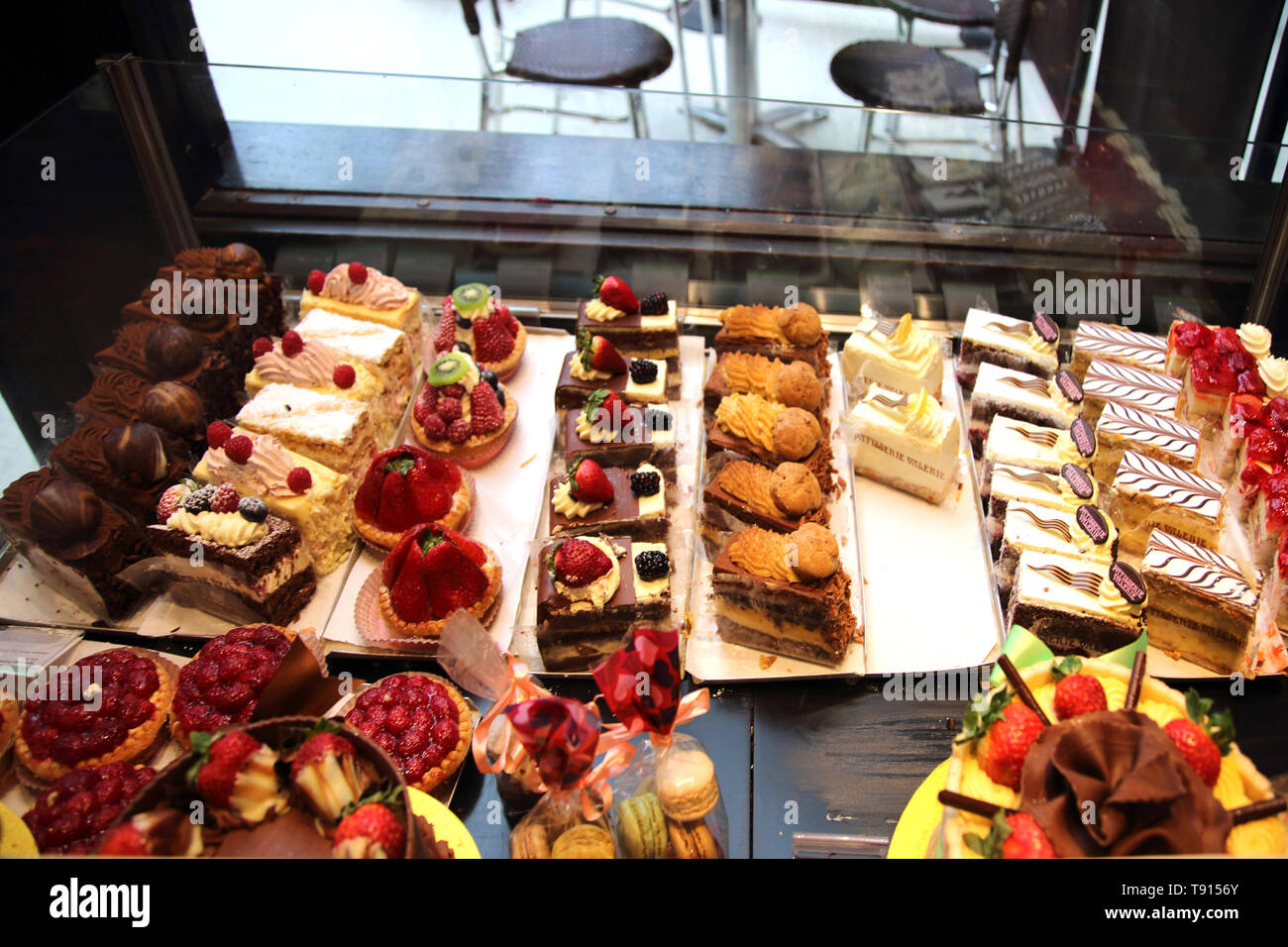 Glasgow Scotland Cakes in Patisserie Valerie in Glasgow Central Station