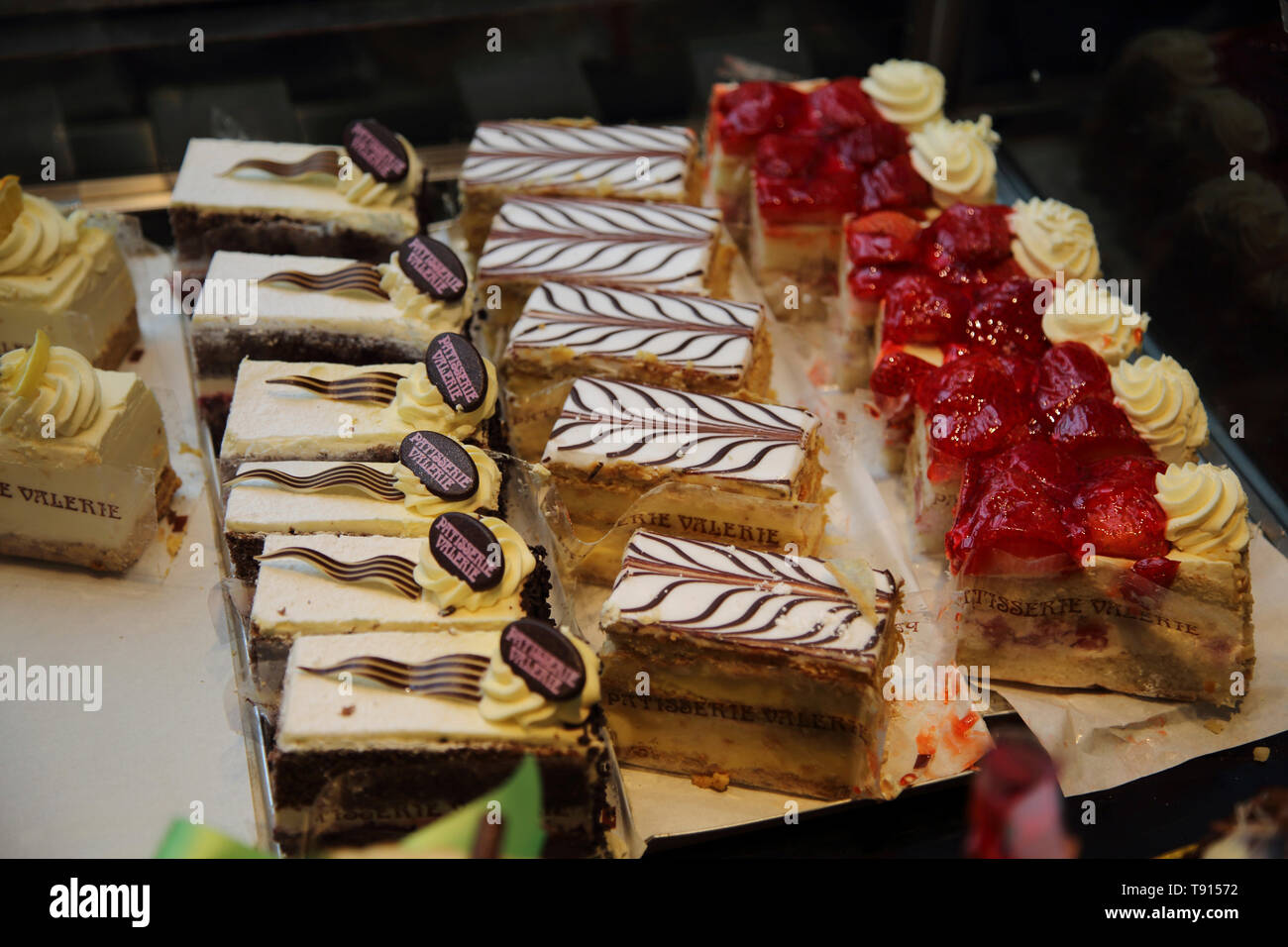 Glasgow Scotland Cakes in Patisserie Valerie in Glasgow Central Station
