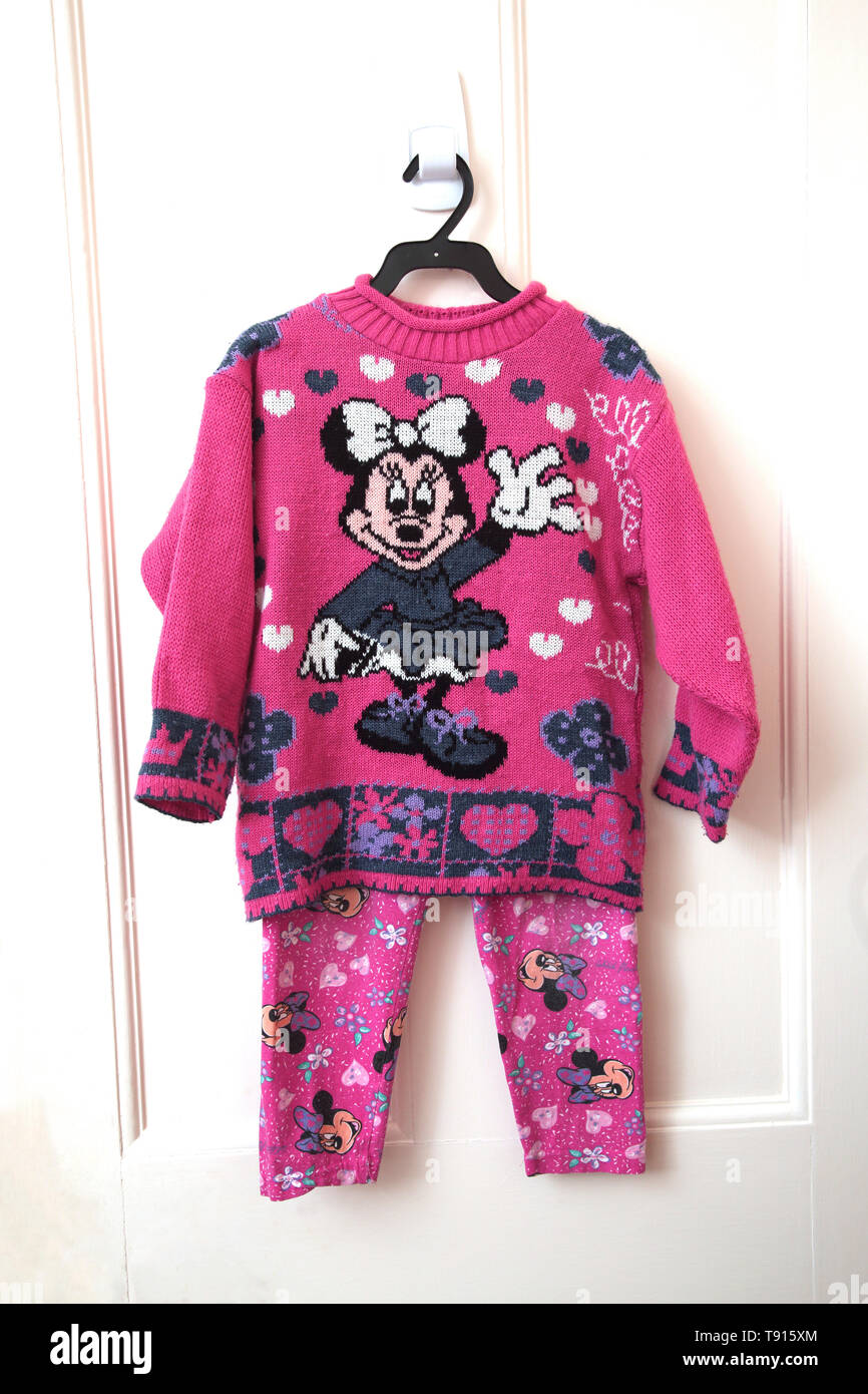 A Childs Outfit - Disney's Minnie Mouse Jumper and Leggings Stock Photo -  Alamy