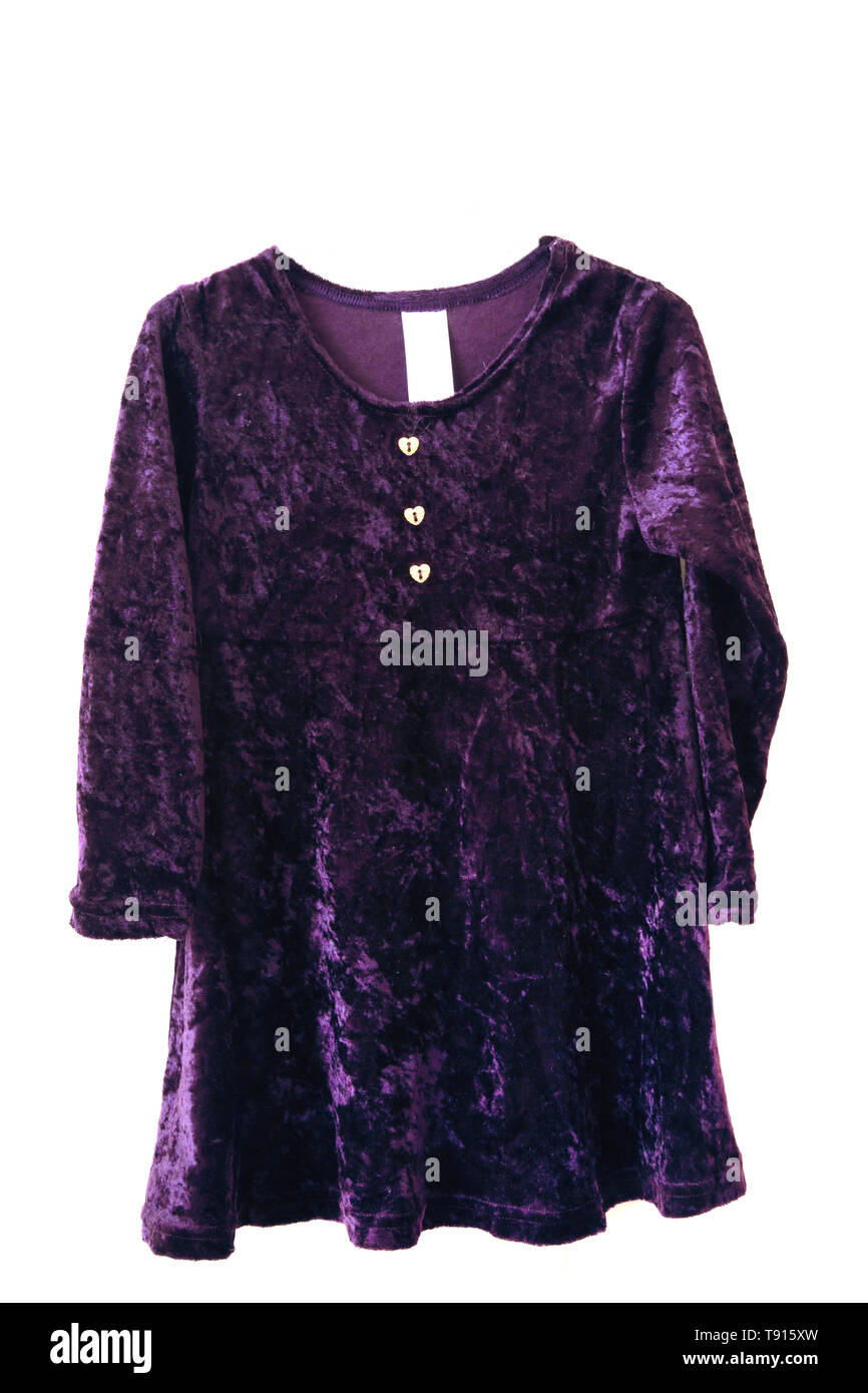 purple crushed velvet dress