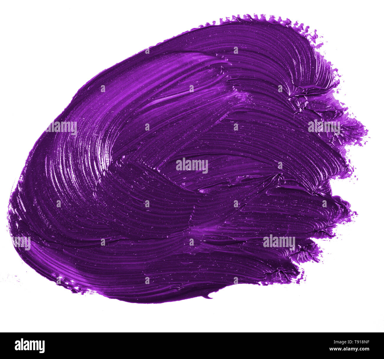 Stain Of Purple Oil Paint On White Stock Photo 246505883 Alamy