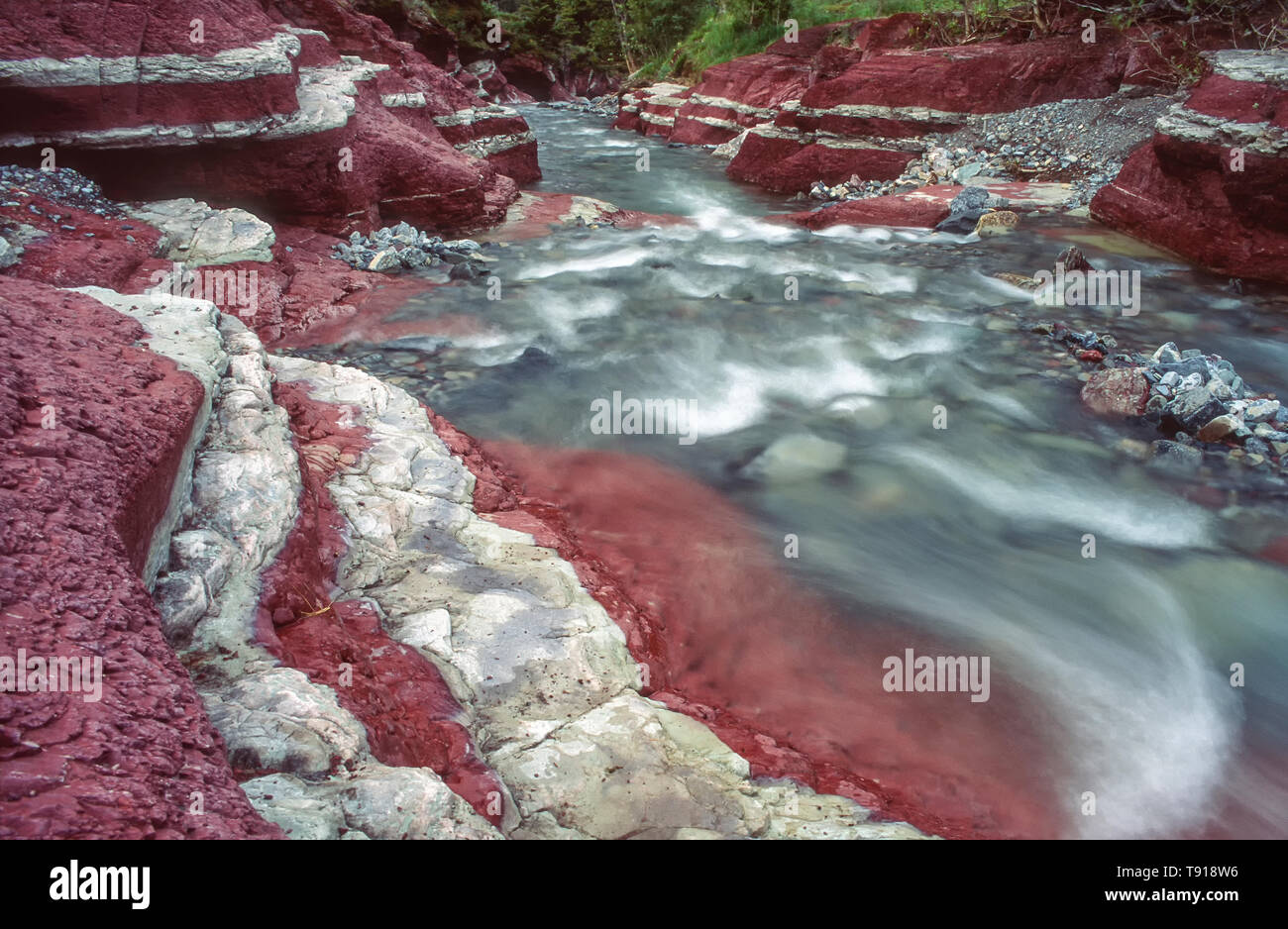 Waterton Rain Rocks Canada alberta waterton lakes national park hi-res stock photography ...