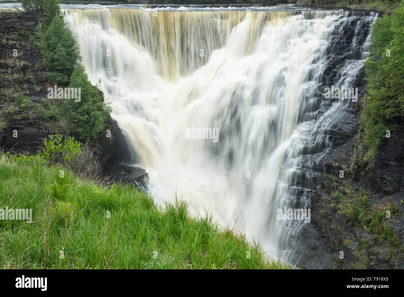 Kakabeka Falls, Kakabeka Falls Provincial Park, Ontario, Canada Stock