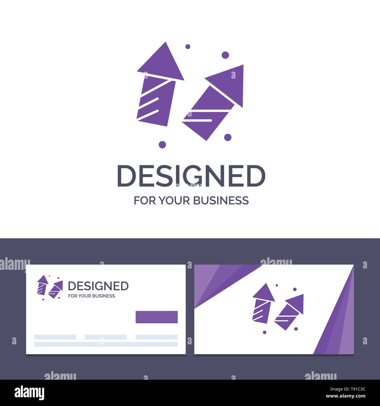 Creative Business Card and Logo template Celebrate, Christmas, Crackers,  Diwali, Fireworks, New Year Vector Illustration Stock Vector Image & Art -  Alamy