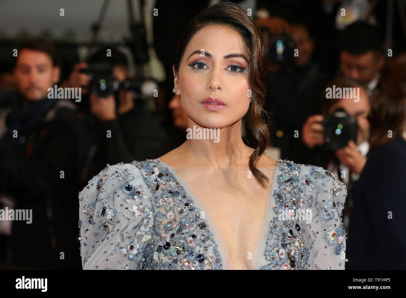 Cannes, France. 15th May, 2019. CANNES, FRANCE - MAY 15: Hina Khan attends the screening of 'Bacurau' during the 72nd Cannes Film Festival ( Credit: Mickael Chavet/Alamy Live News Stock Photo