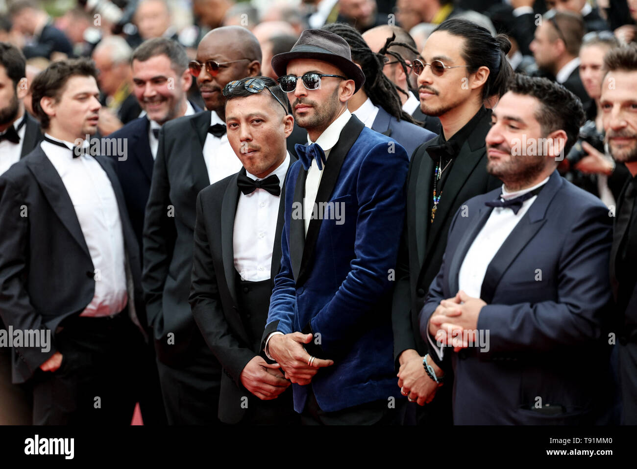 Cannes. 15th May, 2019. JR and guests arrives to the premiere of " LES MISÉRABLES " during the 2019 Cannes Film Festival on May 15, 2019 at Palais des Festivals in Cannes, France. ( Credit: Lyvans Boolaky/Image Space/Media Punch)/Alamy Live News Stock Photo
