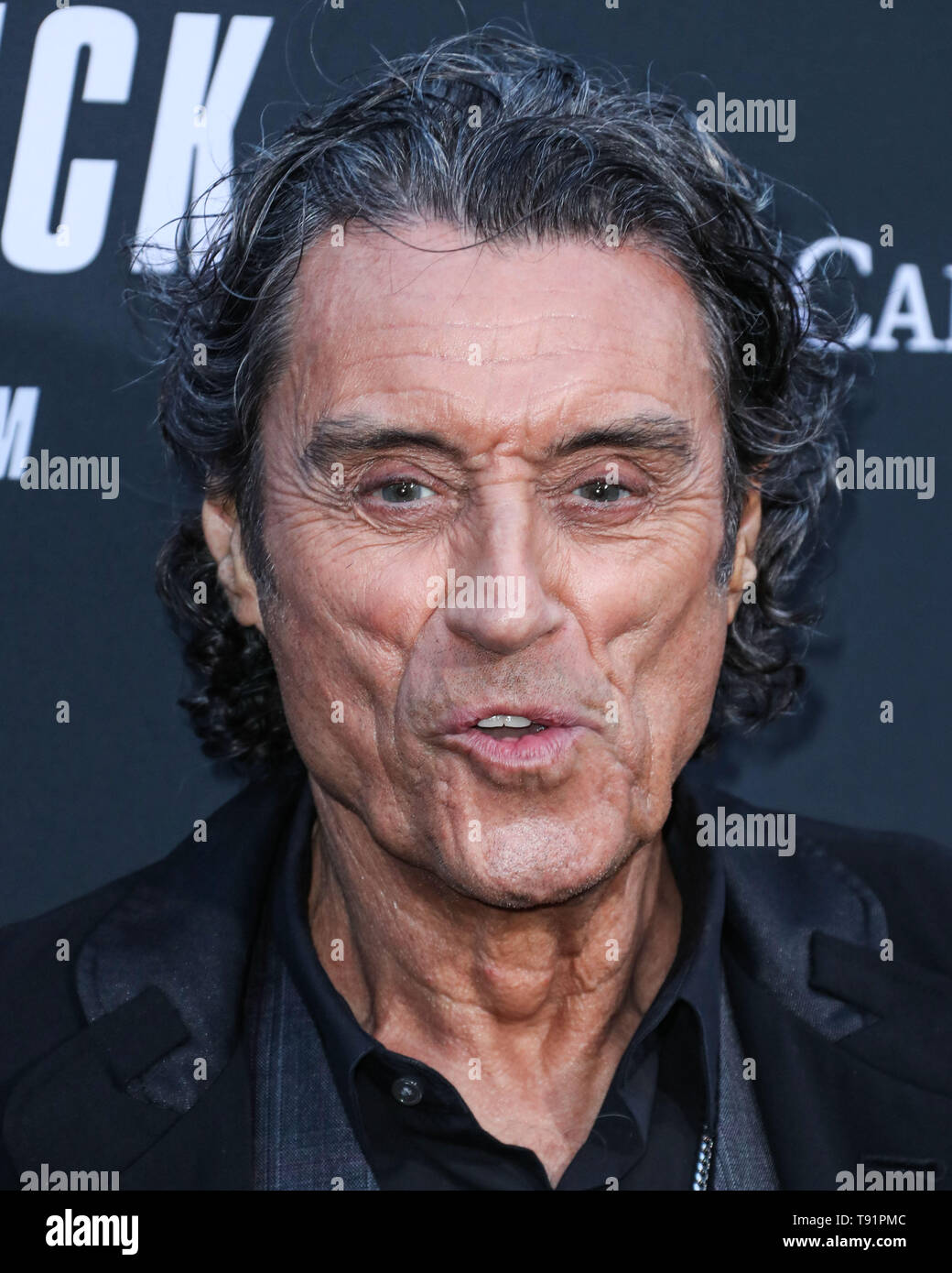 HOLLYWOOD, LOS ANGELES, CALIFORNIA, USA - MAY 15: Actor Ian McShane arrives at the Los Angeles Special Screening Of Lionsgate's 'John Wick: Chapter 3 - Parabellum' held at the TCL Chinese Theatre IMAX on May 15, 2019 in Los Angeles, California, United States. (Photo by Xavier Collin/Image Press Agency) Stock Photo