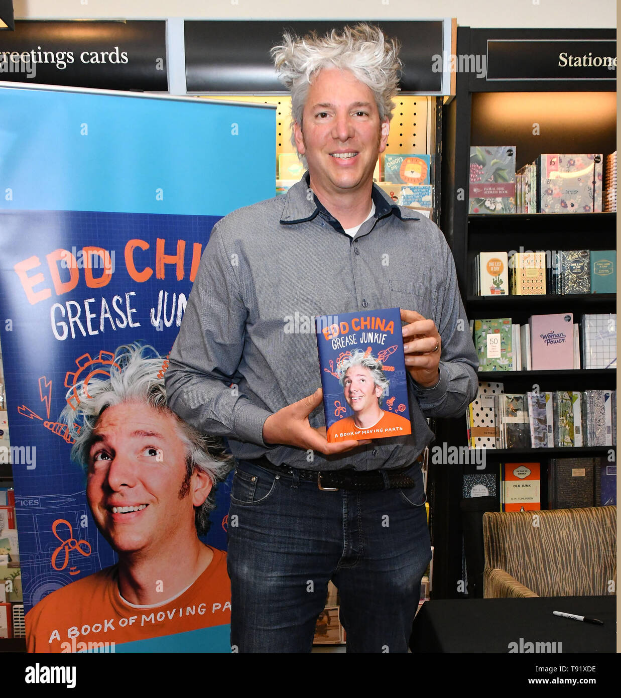 London, UK 16 May 2019 Edd China, motor specialist and presenter, who