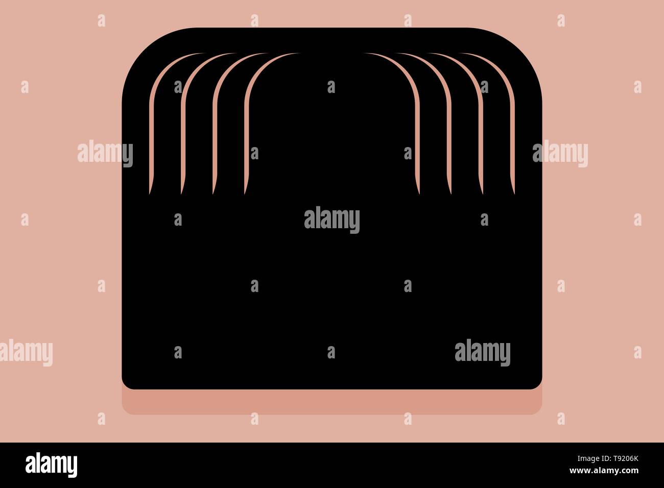 Toothbrush moustache Stock Vector Images Alamy