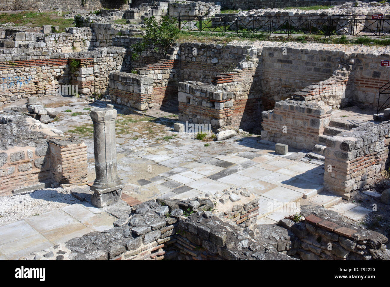 Ruins of old Roman therme bath, Varna, Bulgaria, Europe Stock Photo - Alamy