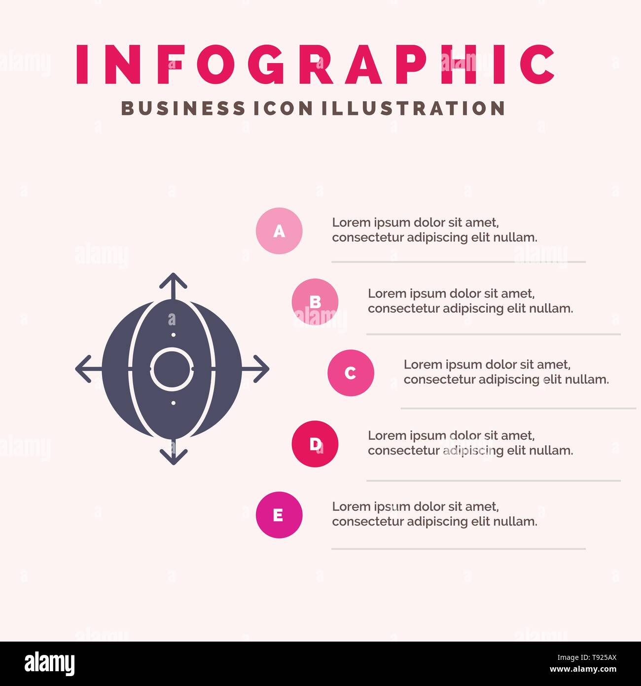 Business, Deployment, Management, Product Solid Icon Infographics 5 ...