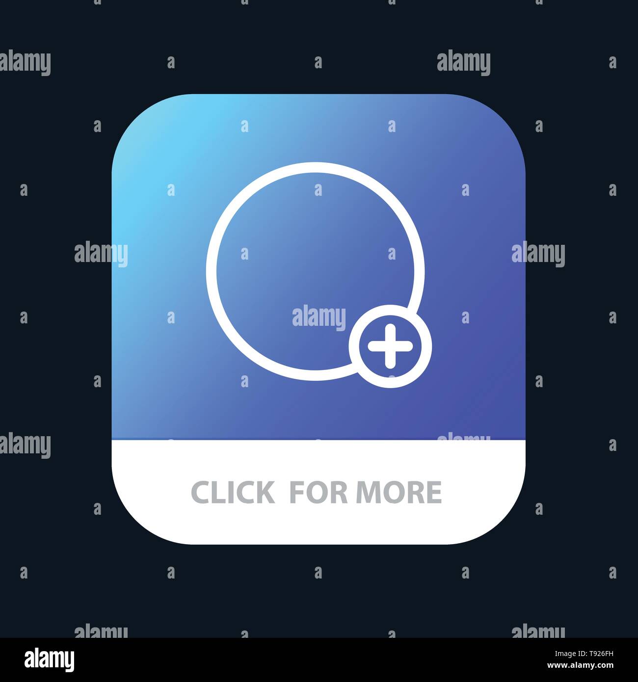 Basic Plus Sign Ui Mobile App Button Android And Ios Line Version Stock Vector Image Art Alamy