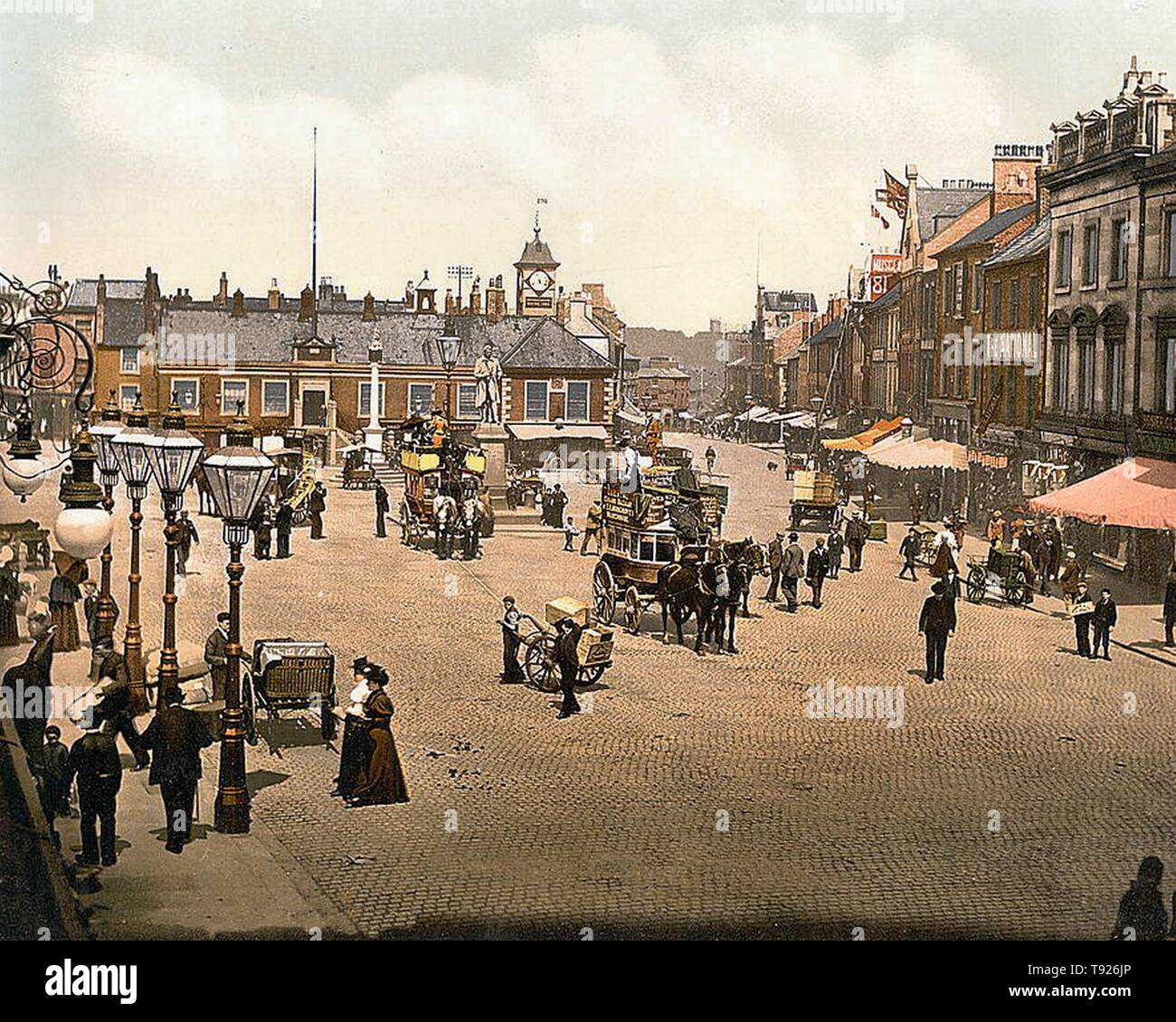 Market Place, Carlisle, Cumbria, England Stock Photo Alamy