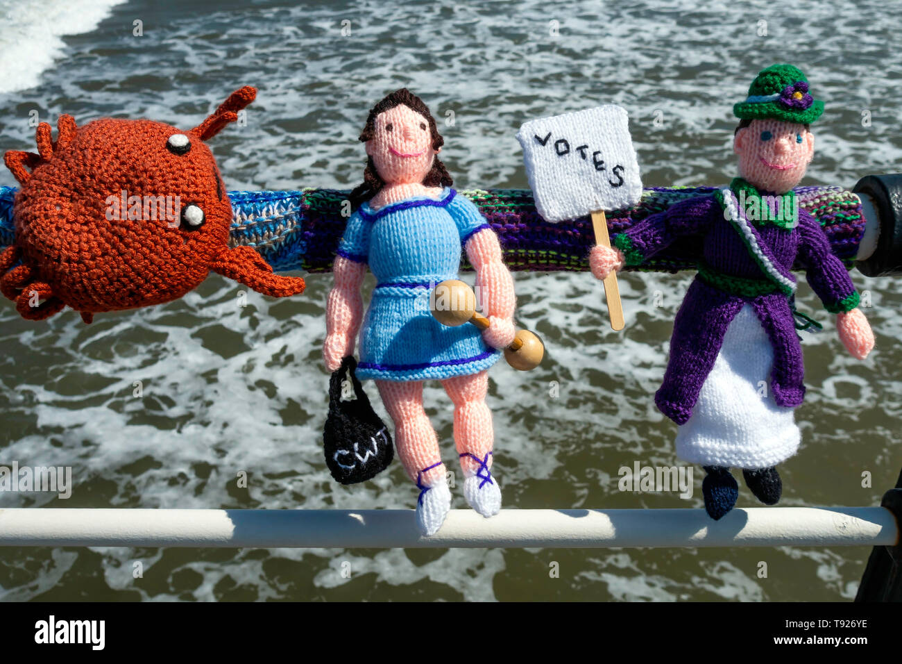 Yarn Bombing Decorating Public Place With Knitted Objects Here A