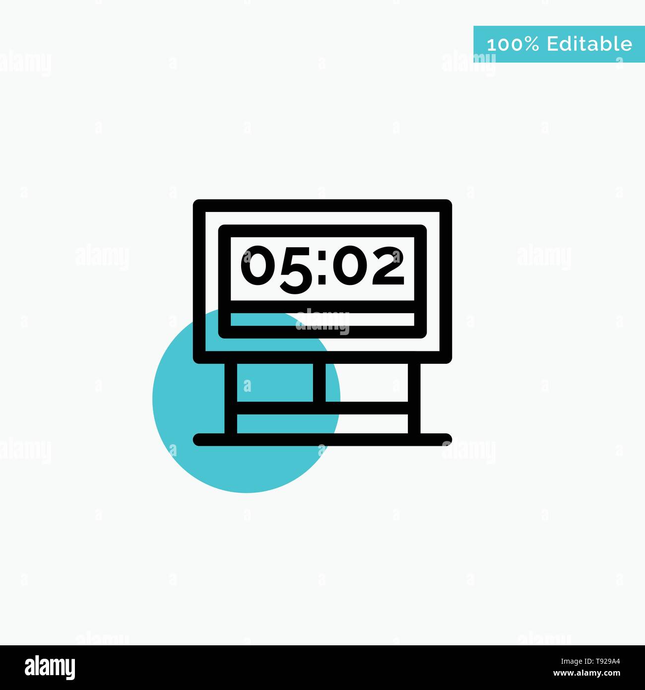 Board Game Score Scoreboard Turquoise Highlight Circle Point Vector