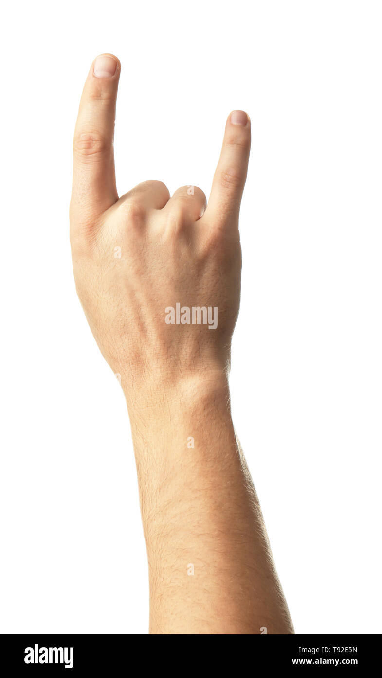 Devil horns hand gesture hires stock photography and images Alamy