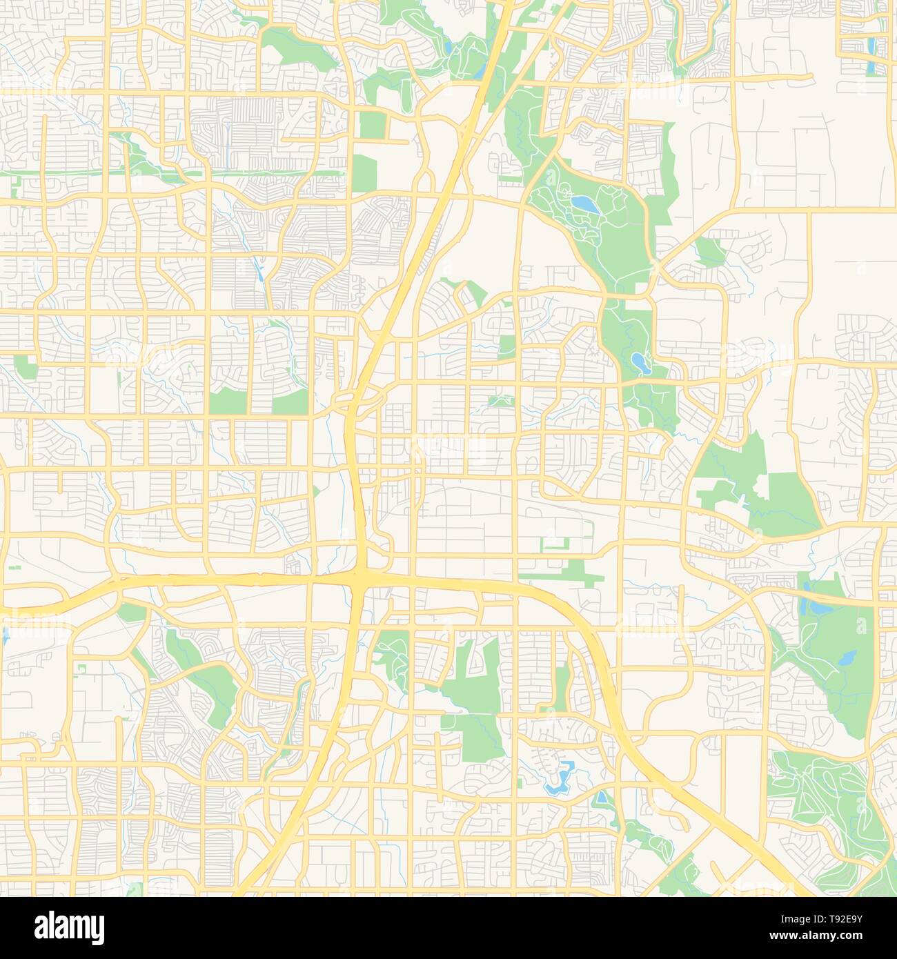 Map Of Plano Texas Empty Vector Map Of Plano, Texas, Usa, Printable Road Map Created In  Classic Web Colors For Infographic Backgrounds Stock Vector Image & Art -  Alamy