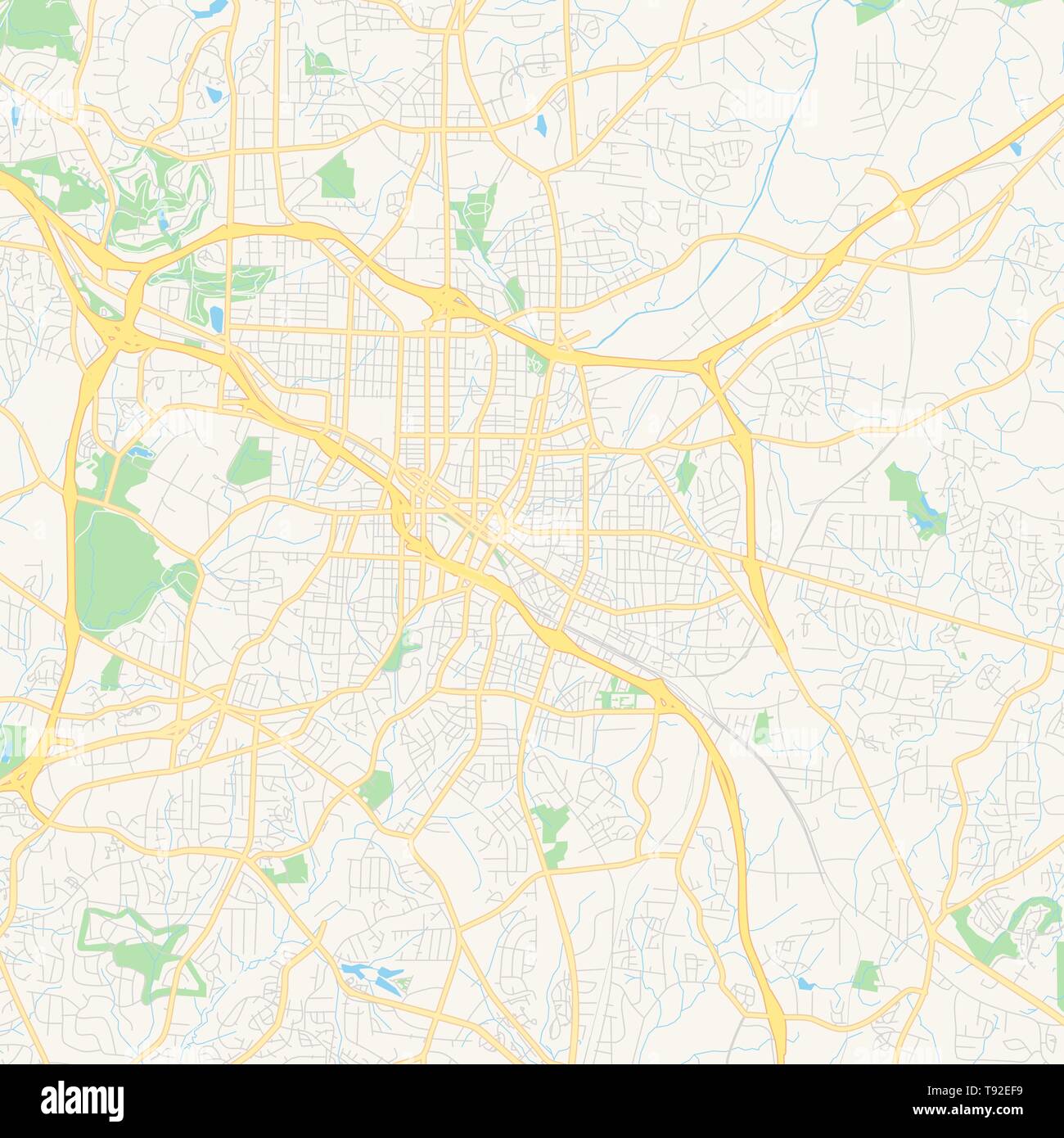 Vacant vector map of Durham, North Carolina, United states of america, printable image relating to Printable Map of North Carolina known as Vacant vector map of Durham, North Carolina, United states, printable