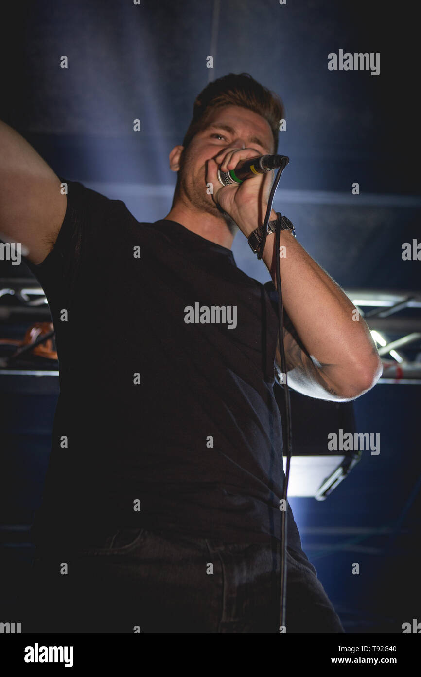 rockstar singer Stock Photo