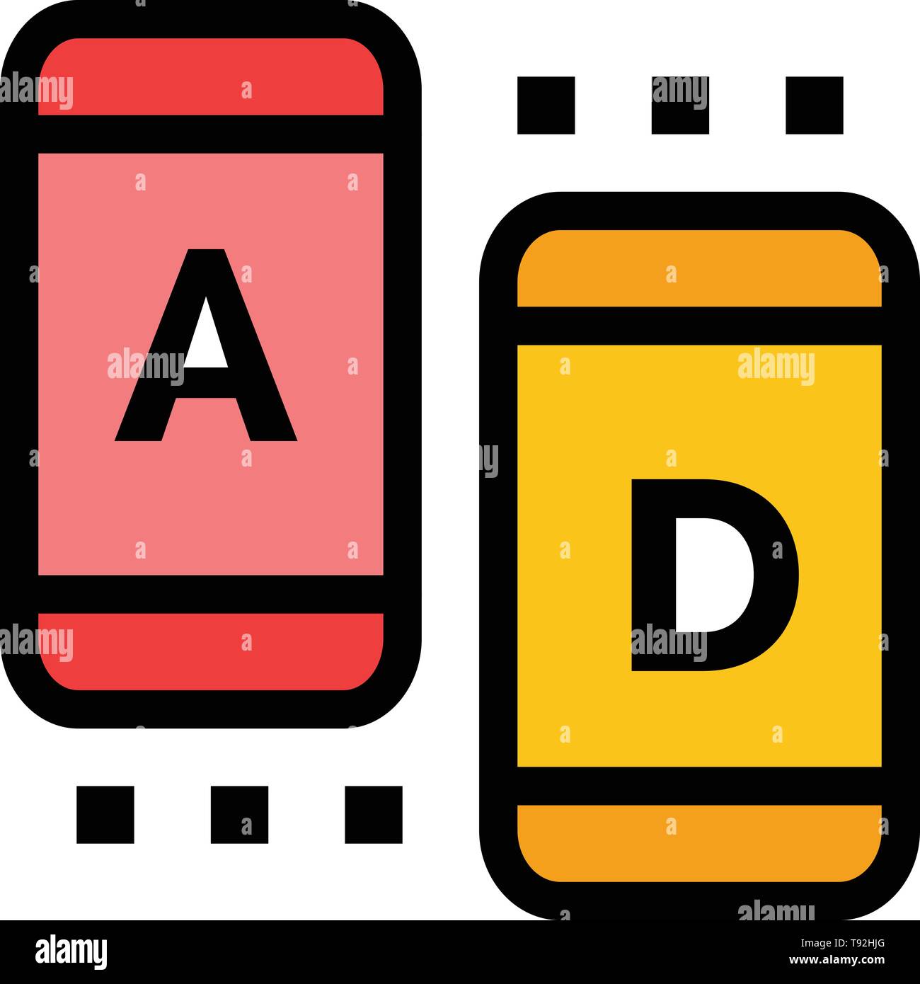 Ad Marketing Online Tablet Flat Color Icon Vector Icon Banner