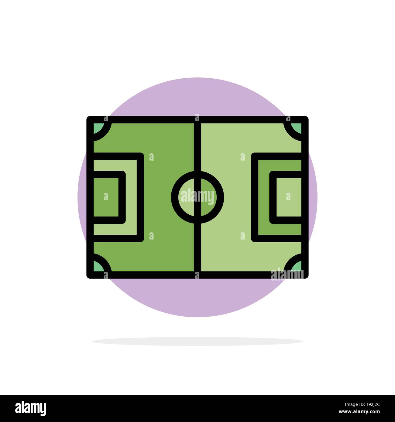 Field, Football, Game, Pitch, Soccer Abstract Circle Background Flat