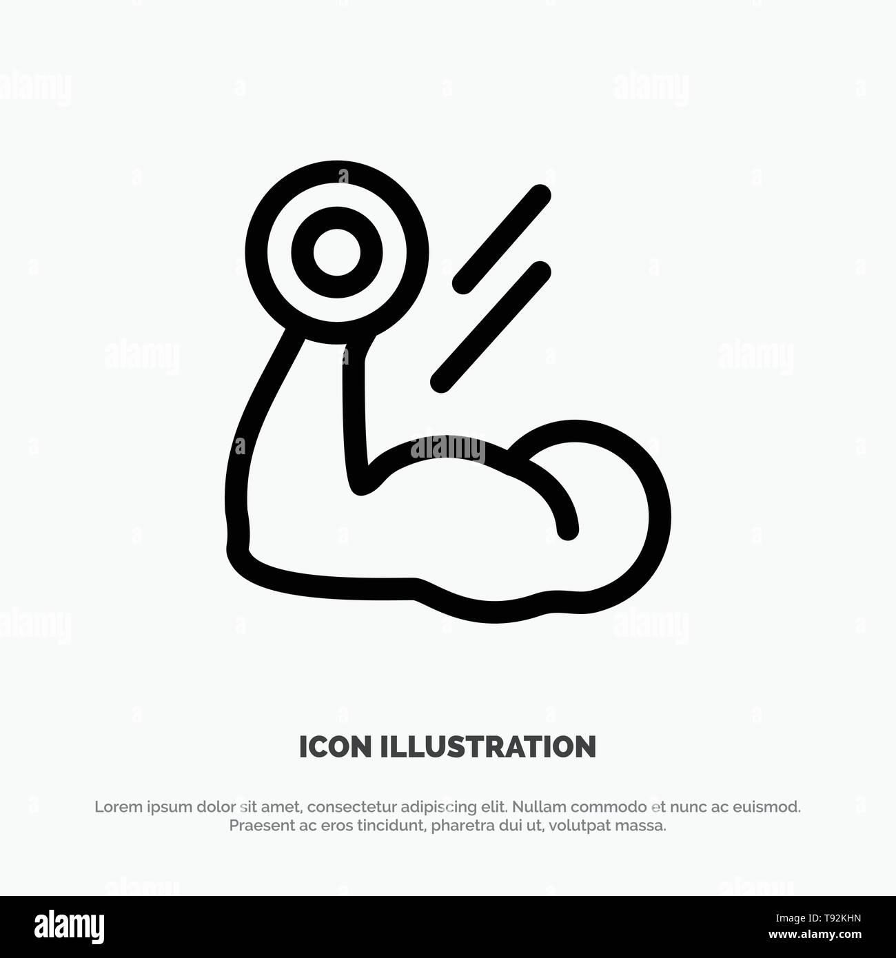 Biceps vector vectors hi-res stock photography and images - Alamy