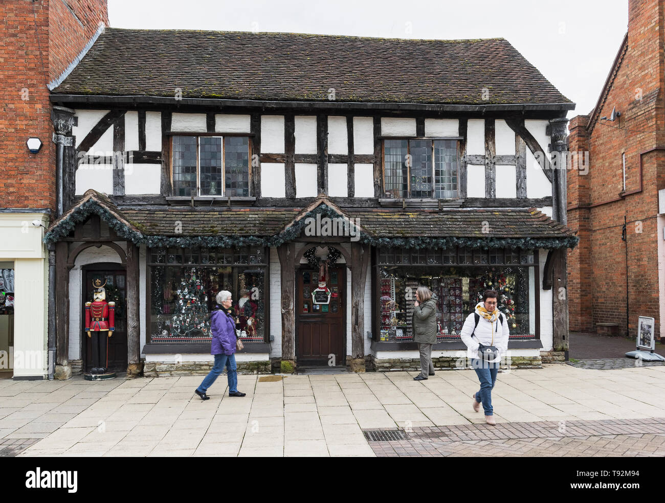 Period architecture of historic Stratford upon Avon, Warwickshire, UK