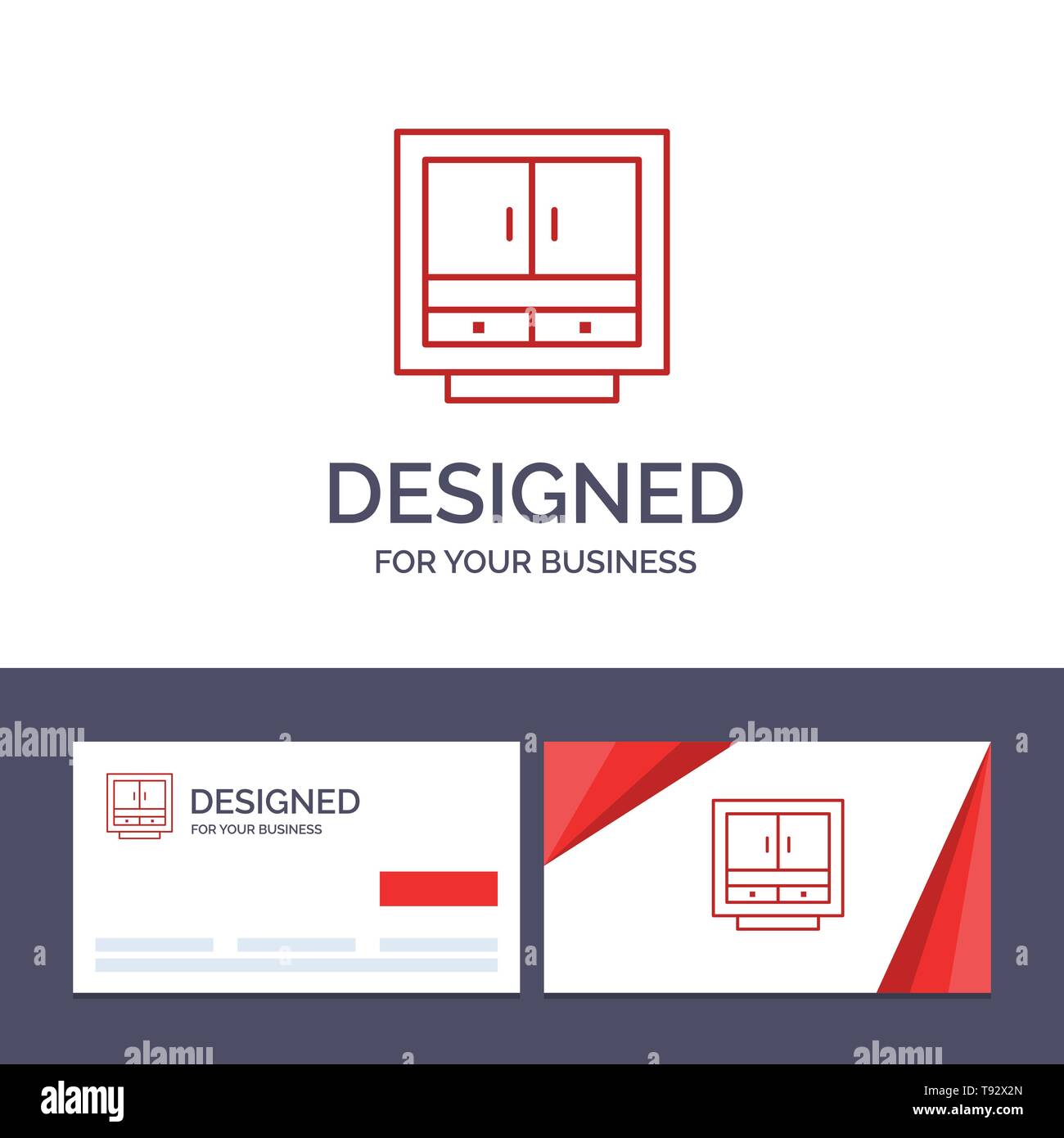 Creative Business Card And Logo Template Cabinet Business Drawer