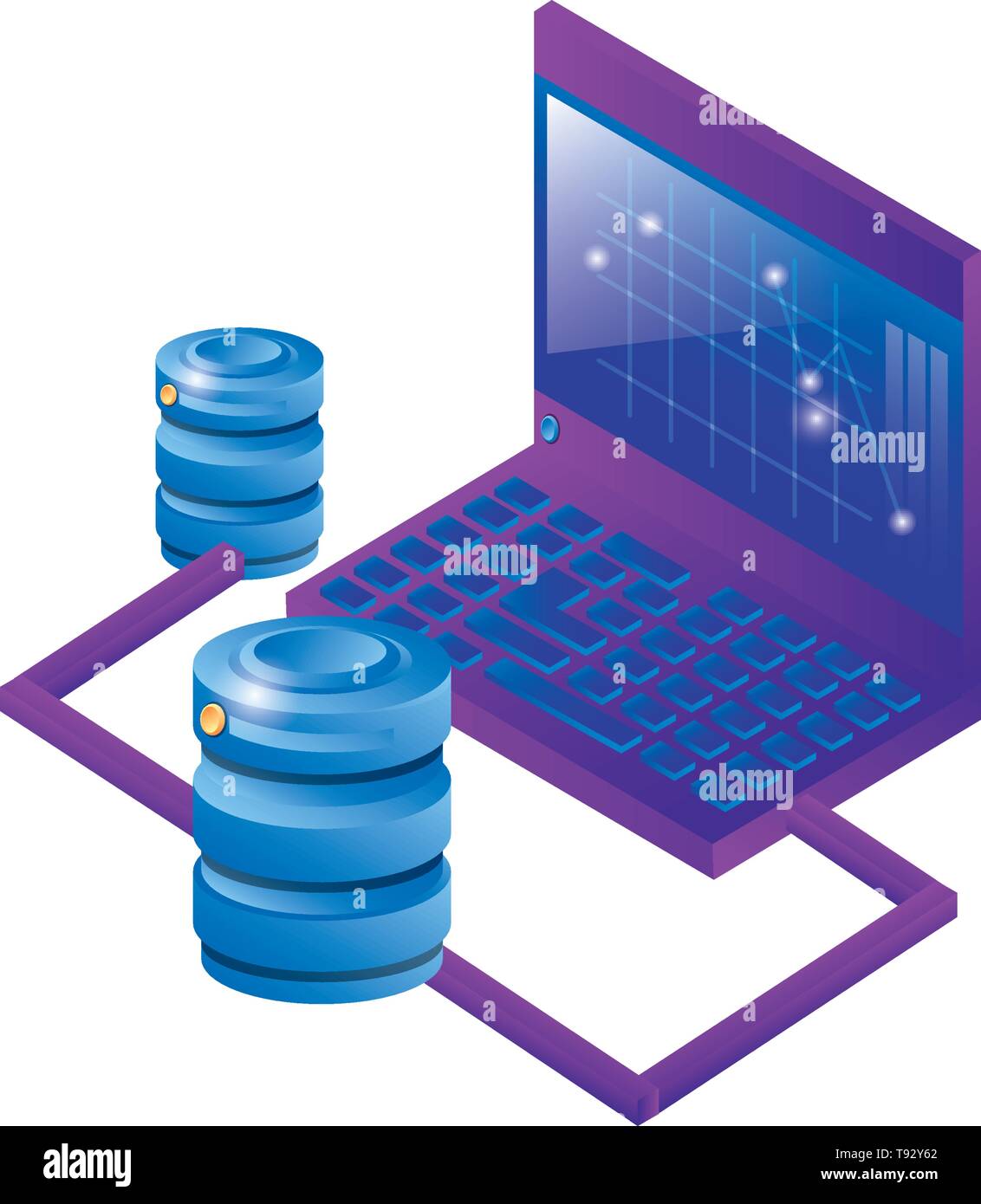 Laptop computer data disks Stock Vector Images - Alamy