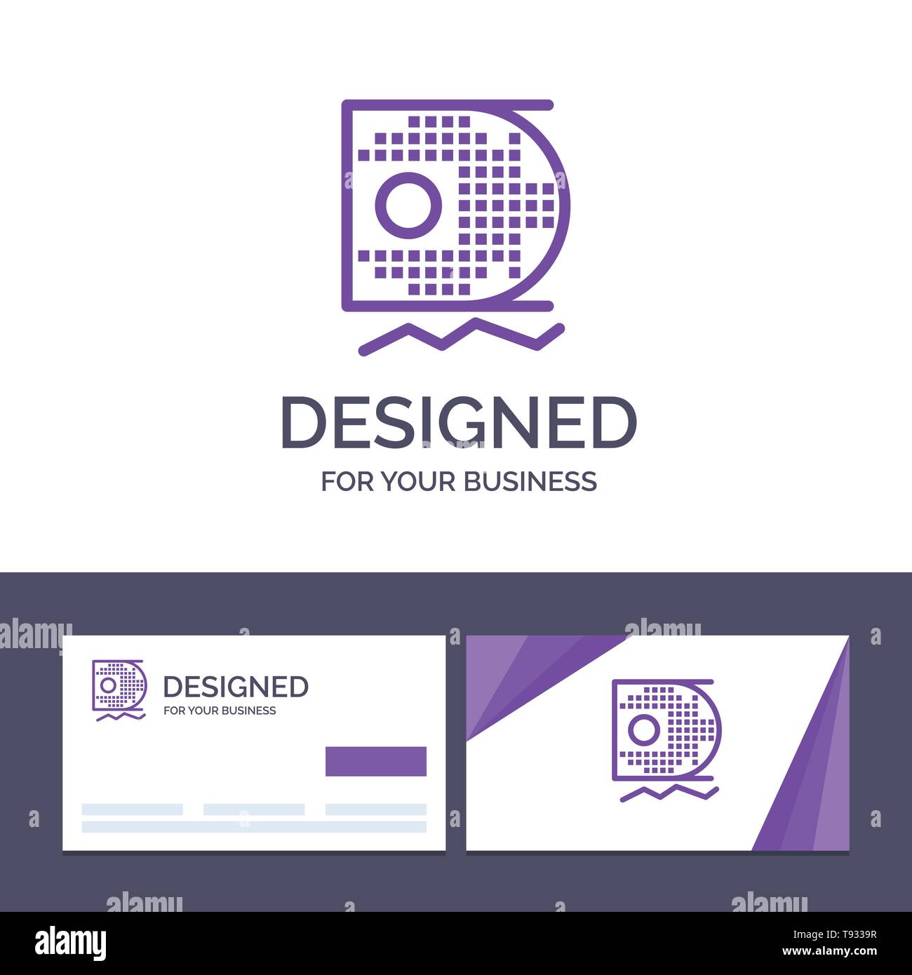 Creative Business Card and Logo template Data, Science, Data Science, Mining Vector Illustration Stock Vector