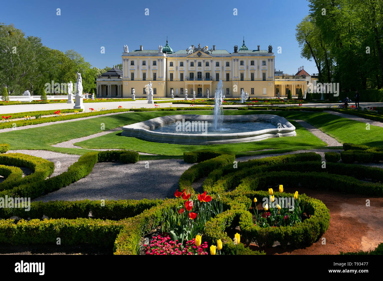 The Branicki Baroque palace and Medical University in Bialystok, Podlasie, Poland Stock Photo