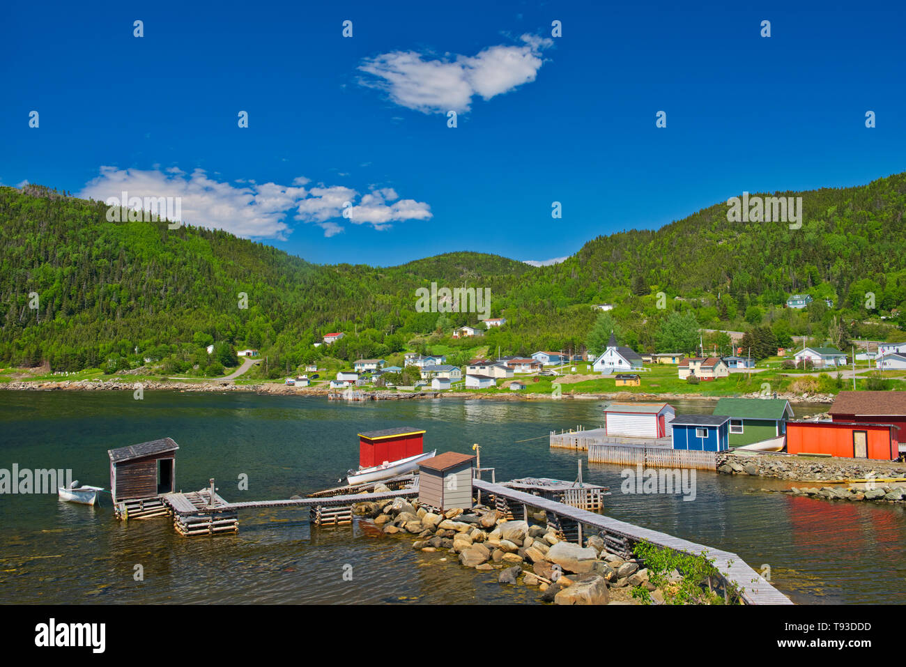 Fishing village and shoreline along White Bay, Baie Verte Peninsula
