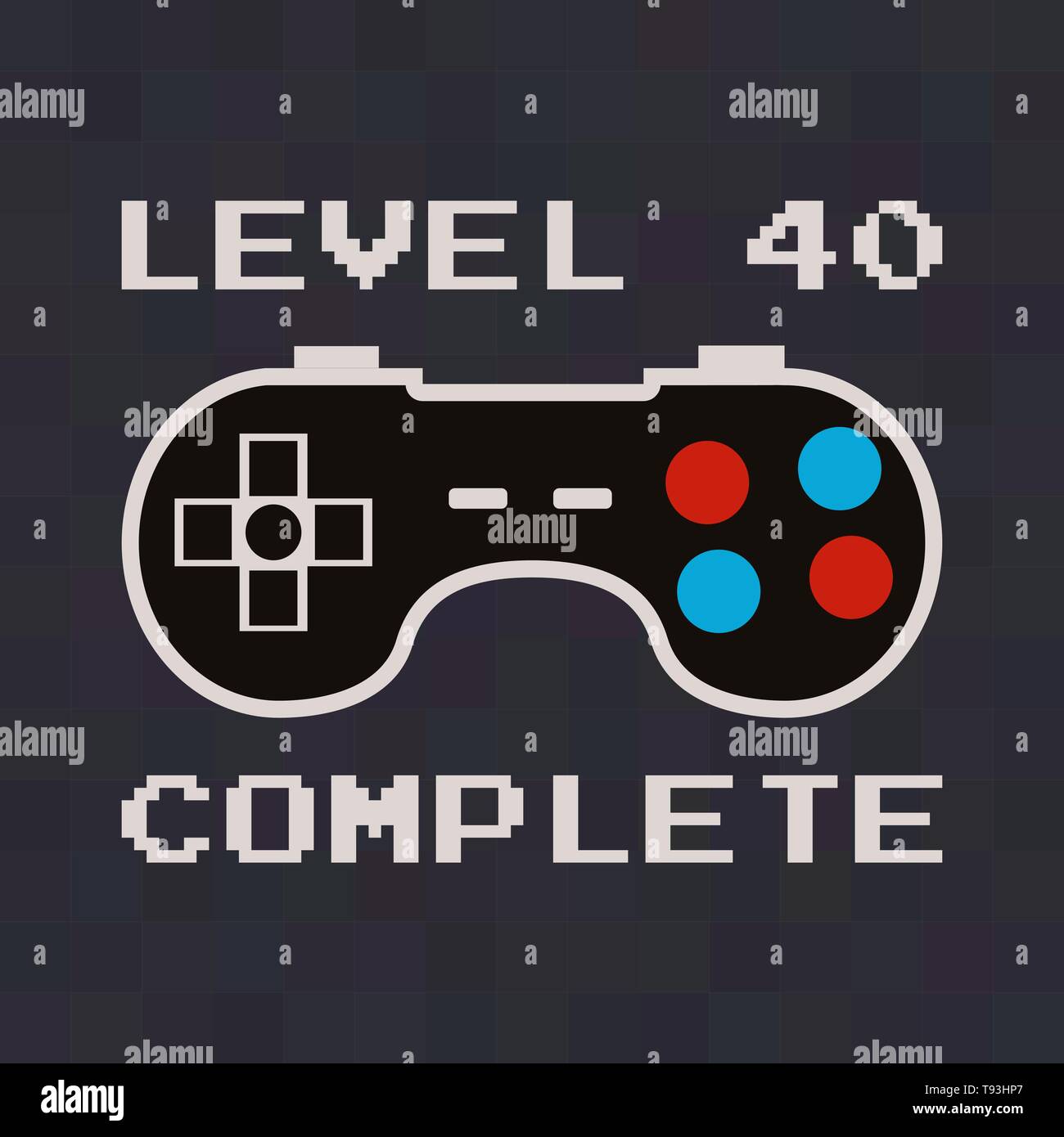 Level 40 Complete Retro Video Games 40th Birthday Fun Tshirt Level 40 Complete Retro Video Games 40th Birthday Fun Tshirt