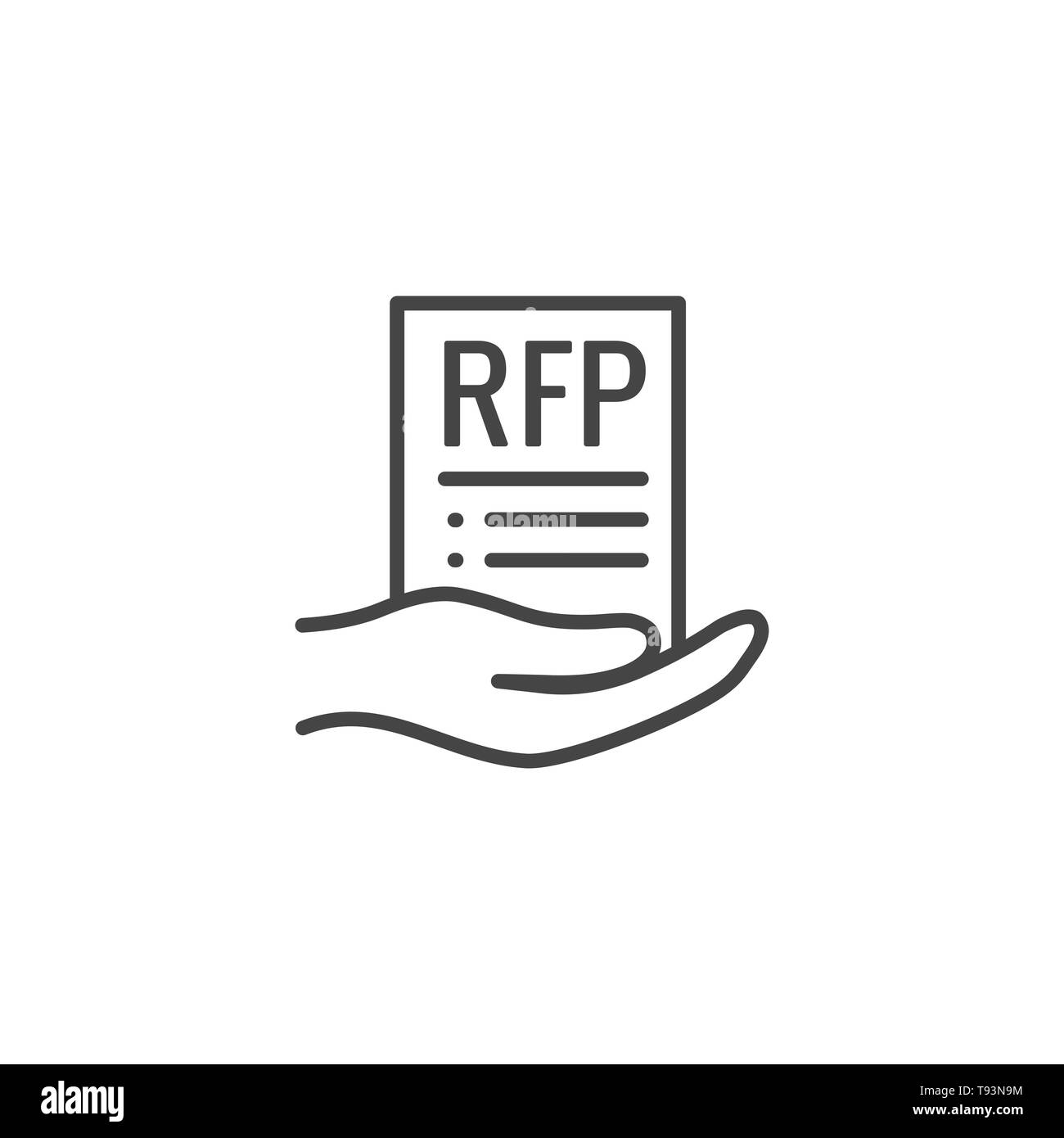 RFP Icon - request for proposal concept - idea Stock Vector Image & Art ...