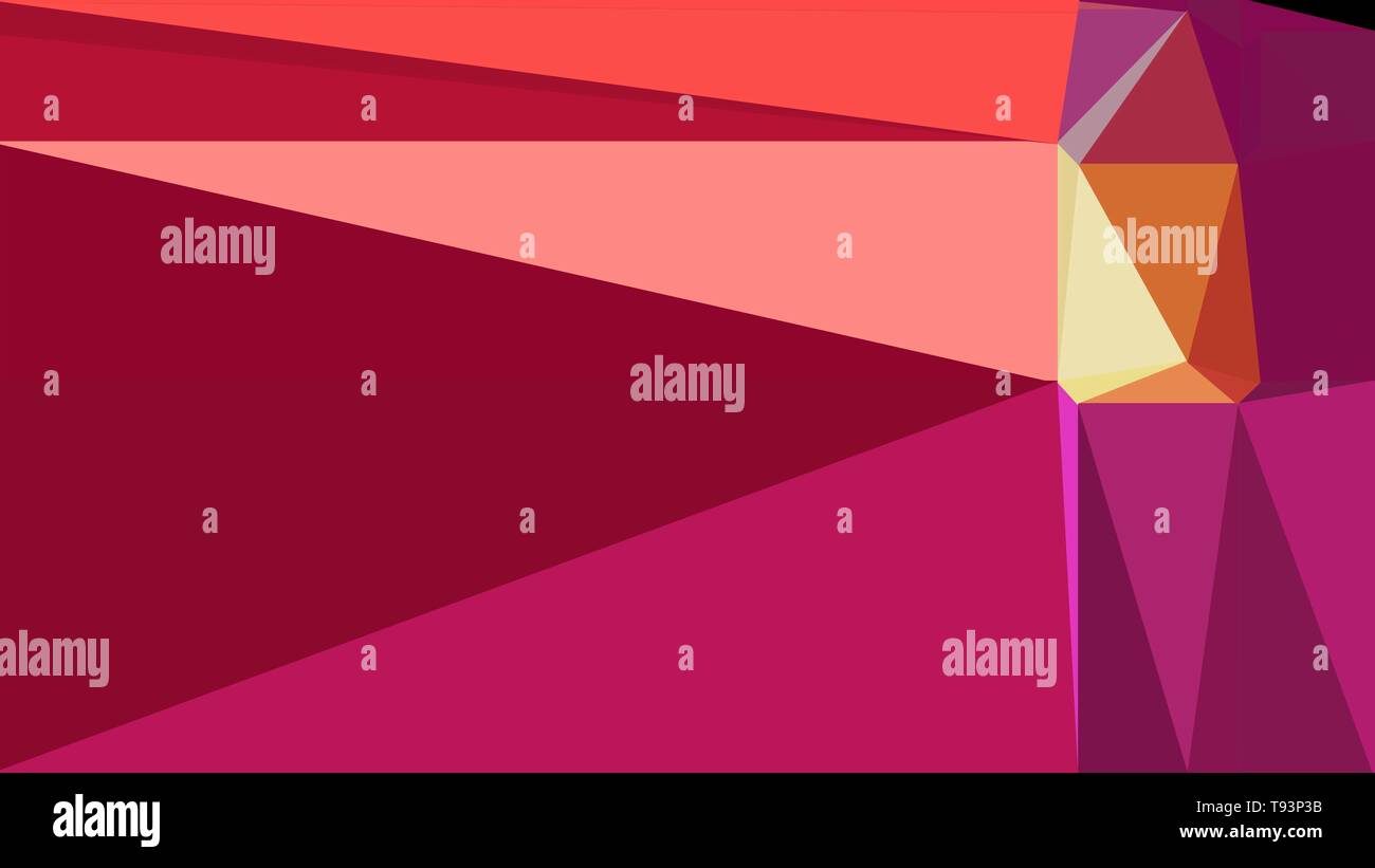 geometric triangles style in dark moderate pink, light salmon and ...